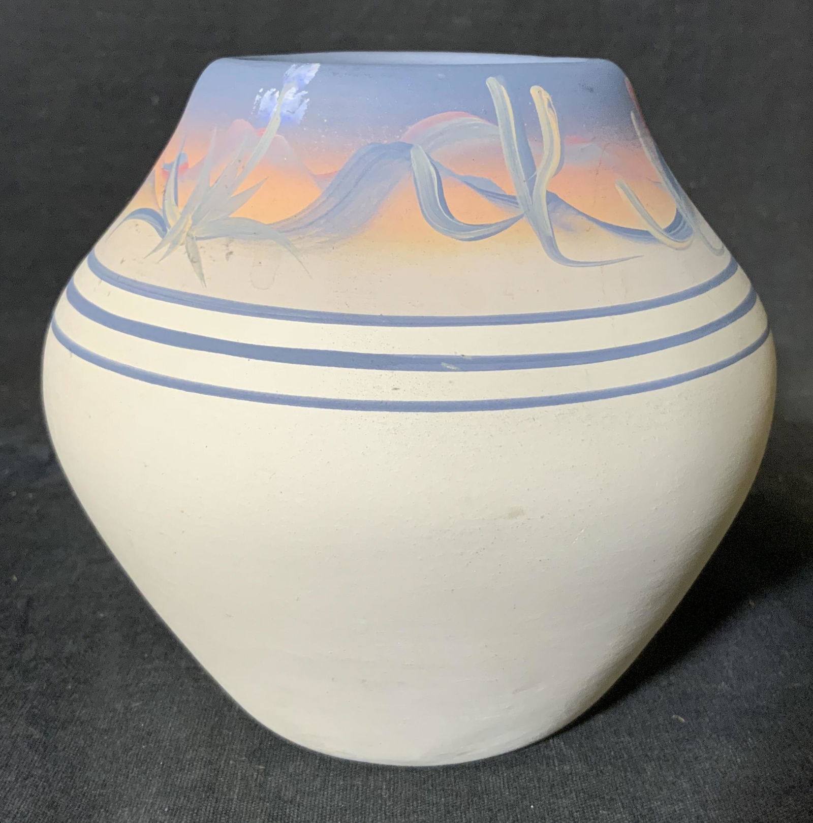 Signed Southwestern Ceramic Pot (1 of 4)