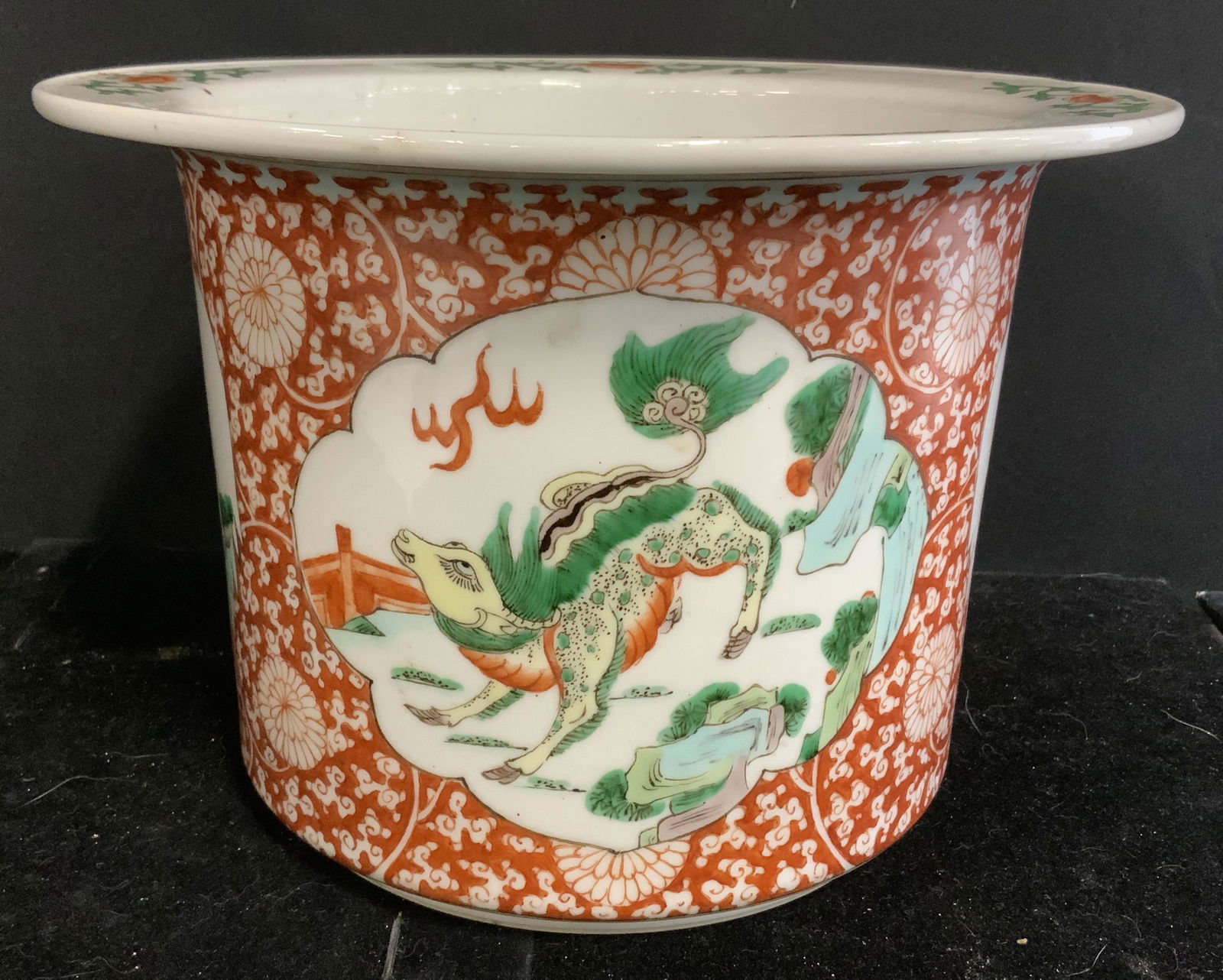 Hand Painted Asian Ceramic Vessel (1 of 6)