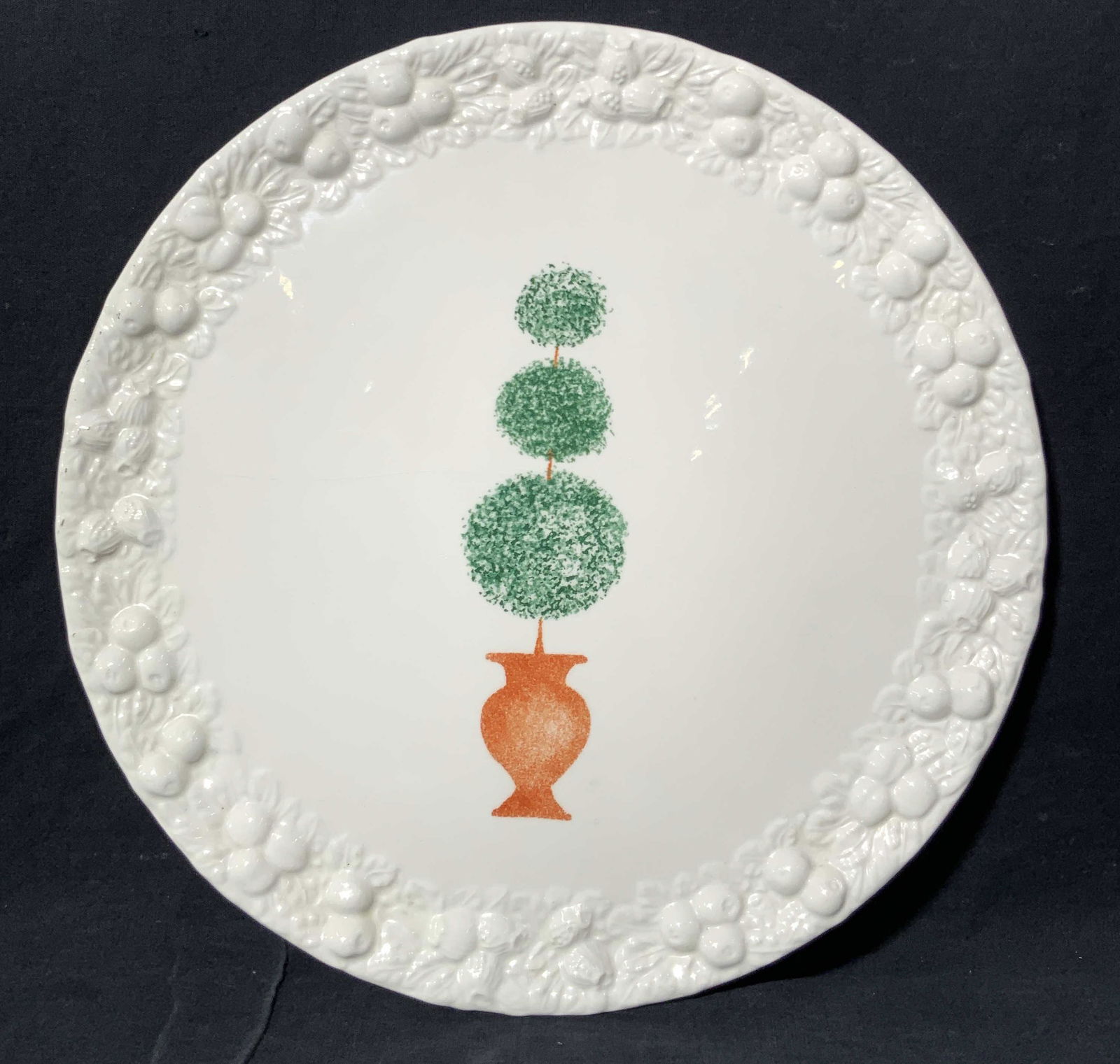 BLOOMINGDALES Signed Ceramic Shrub Platter (1 of 9)