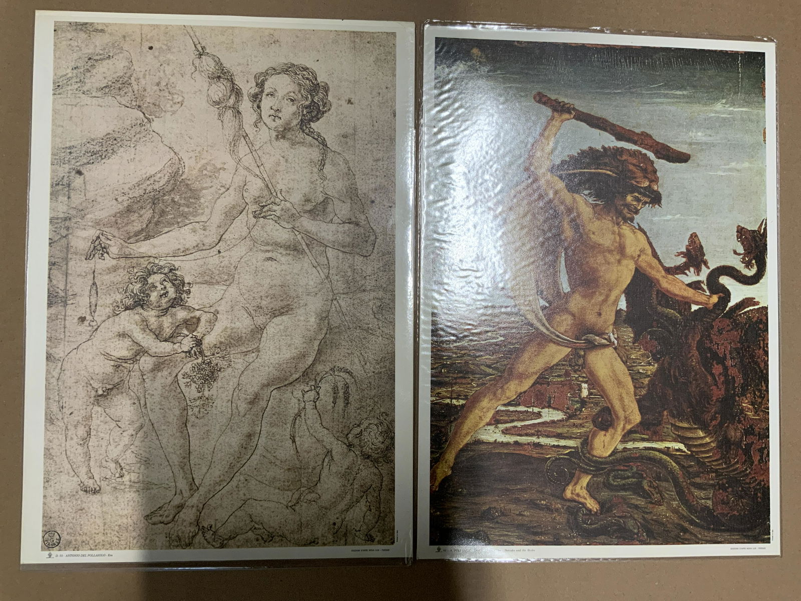 Lot 3 ANTONIO DEL POLLAIOLO Prints (1 of 6)