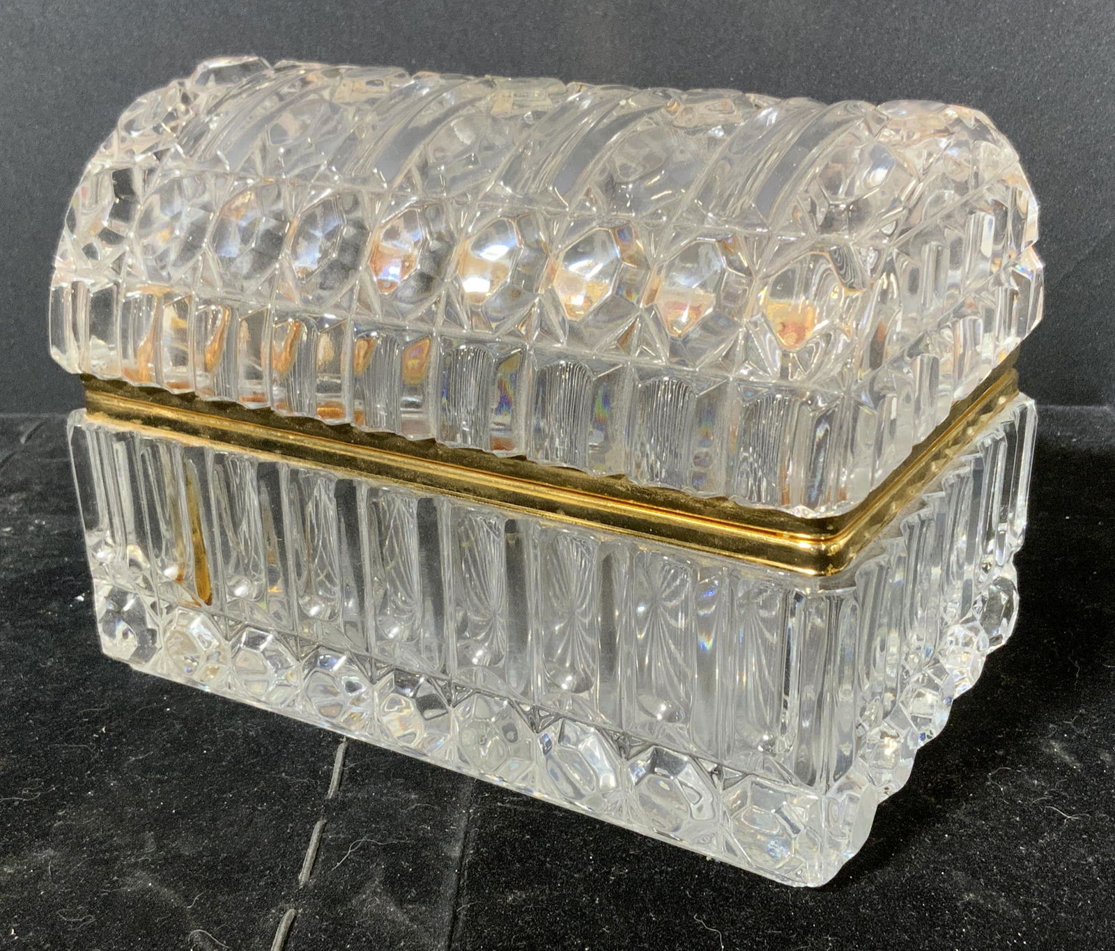 Cut Glass Tabletop Chest (1 of 7)