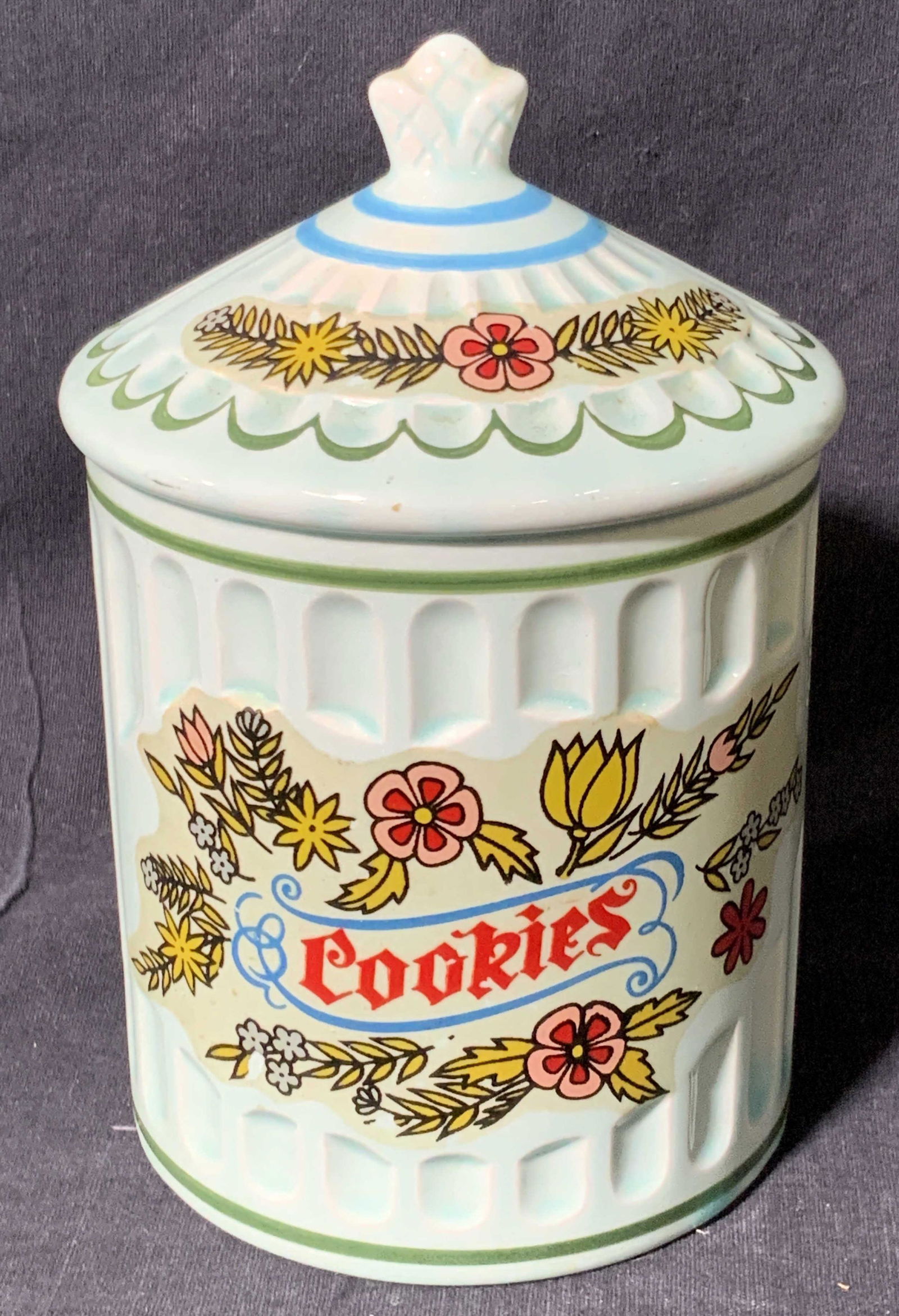 WYATT Signed Ceramic Cookie Jar Form Coin Bank (1 of 9)