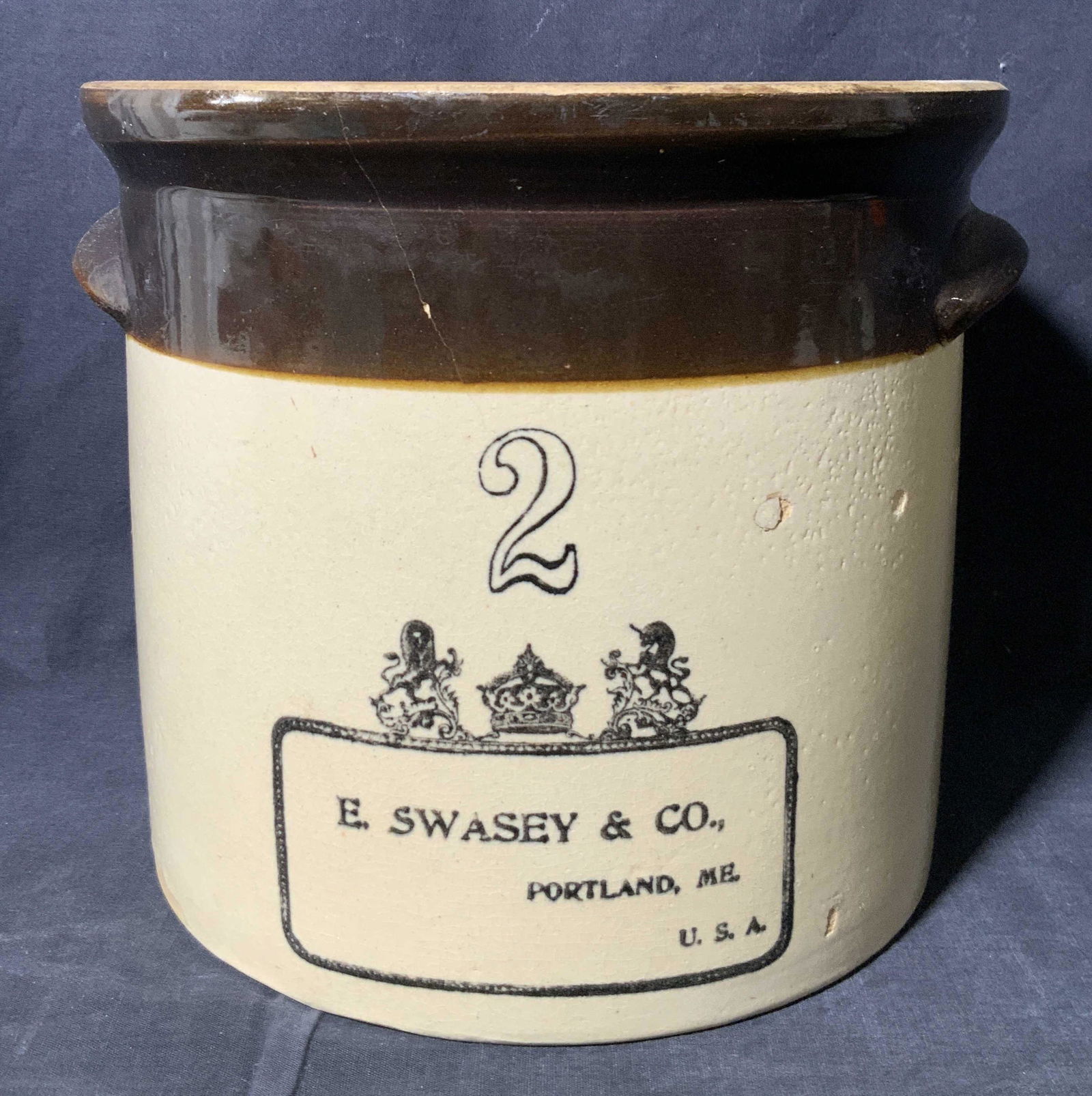 Vintage E. SWASEY & CO. Ceramic Vessel (1 of 8)