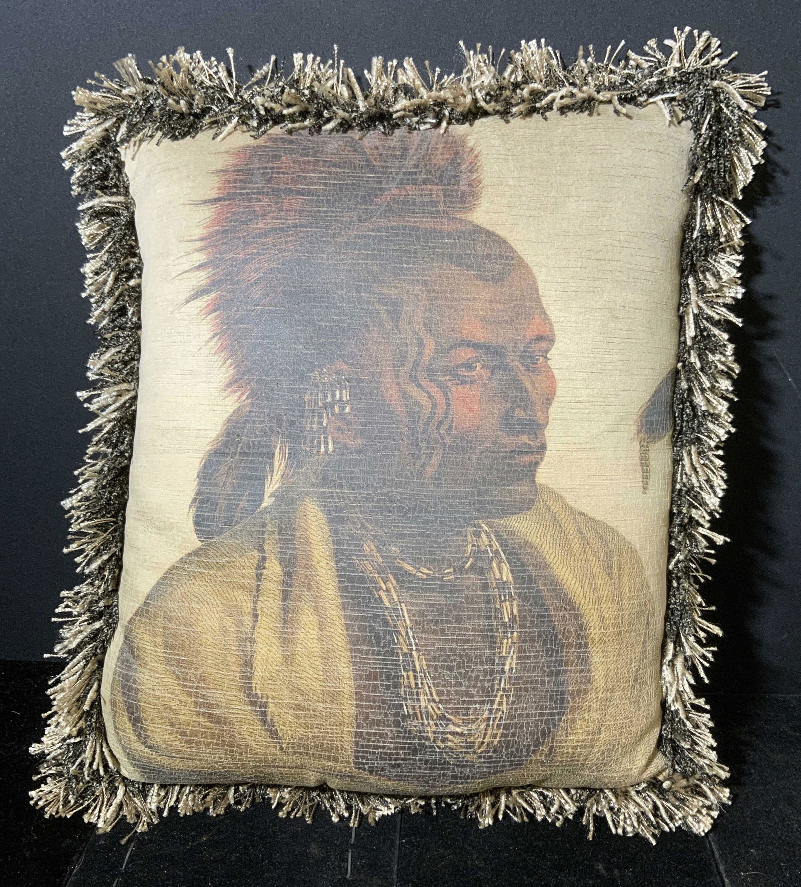 Native American Fringed Throw Pillow (1 of 4)