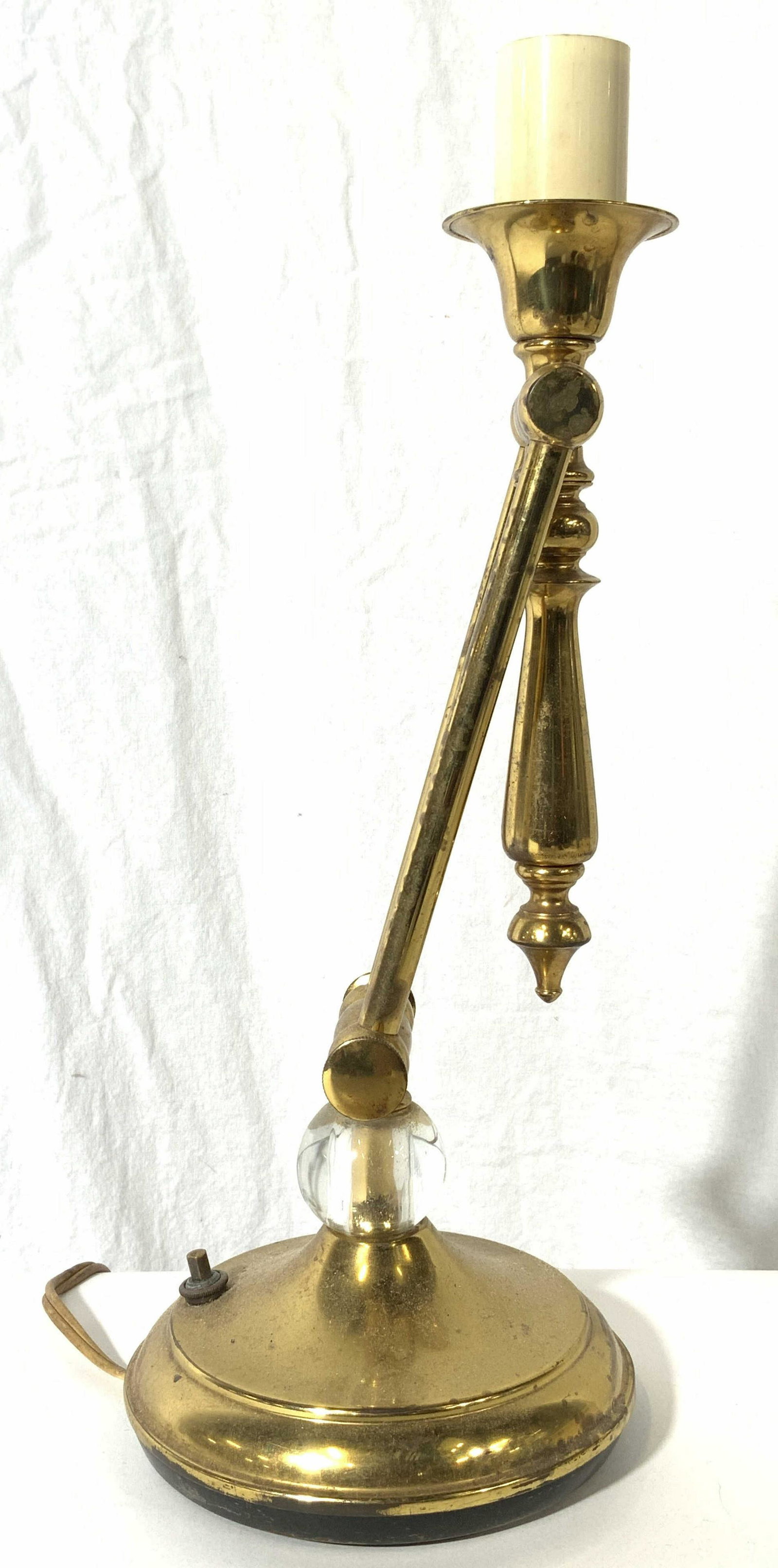 Vintage Adjustable Brass Lamp (1 of 7)