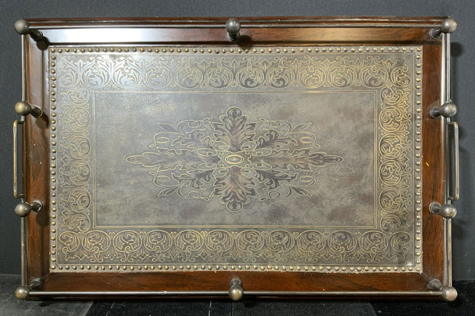 Vintage Wooden Gallery Tray (1 of 5)