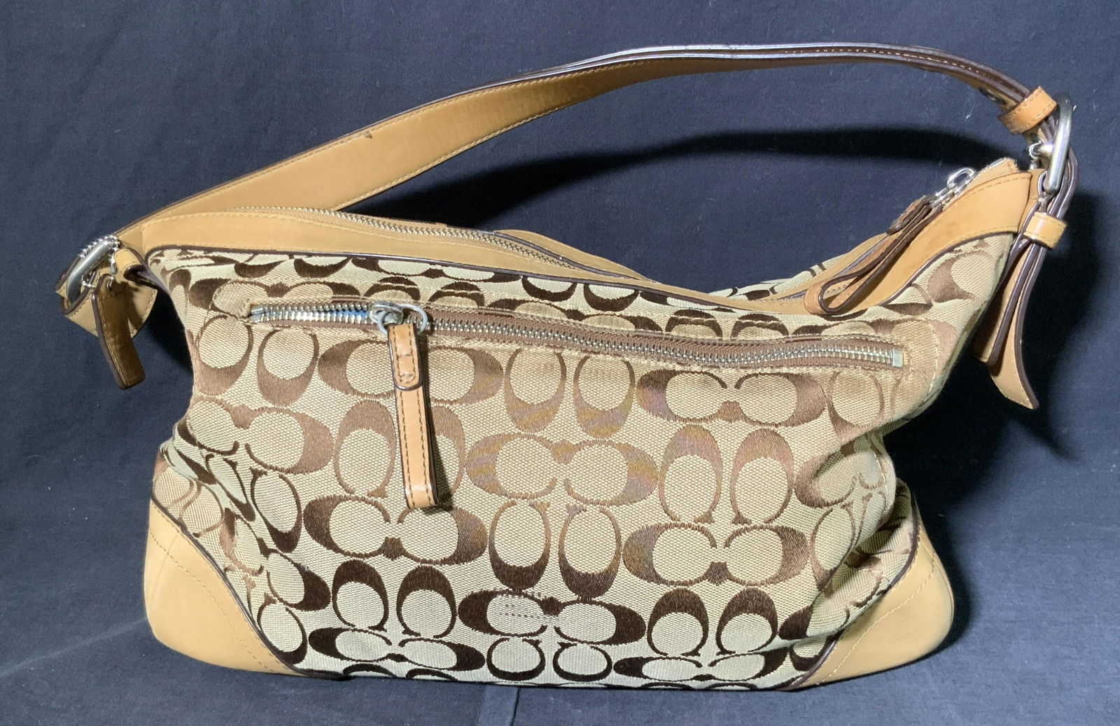 COACH Classic Patterned Brown Tone Ladies Purse (1 of 11)