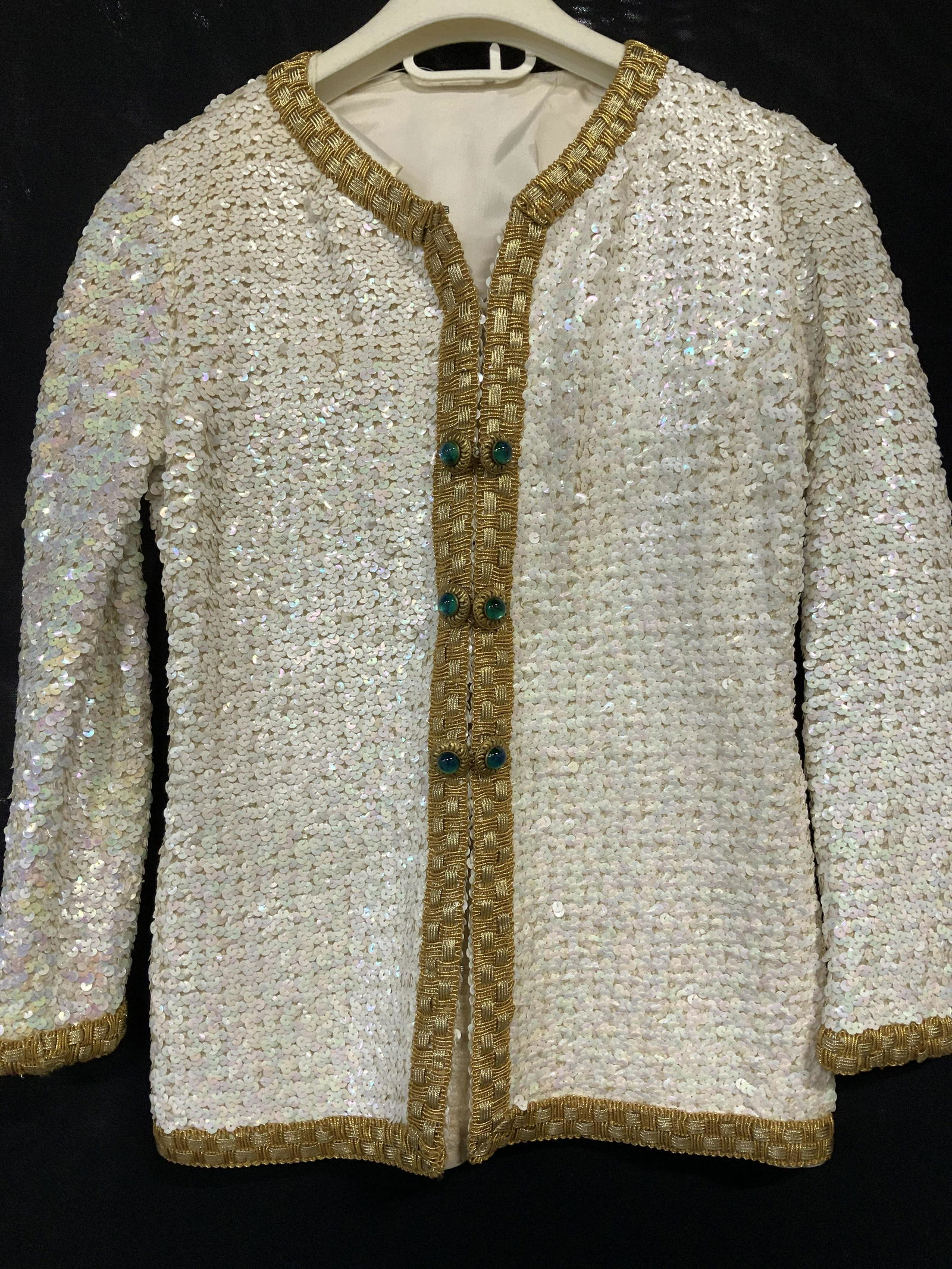 Ladies Vintage Beaded and Sequin Jacket (1 of 7)