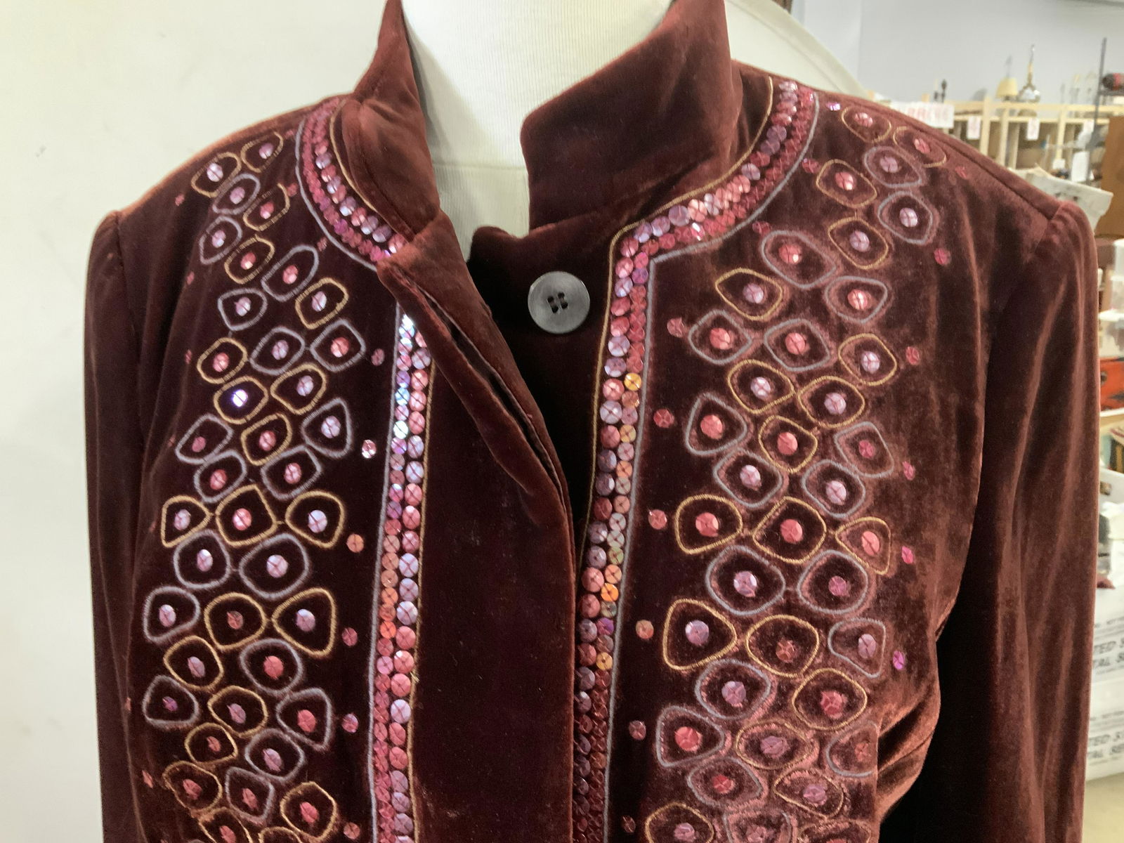 LAFAYETTE 148 Dressy Velvet Tunic Jacket (1 of 9)