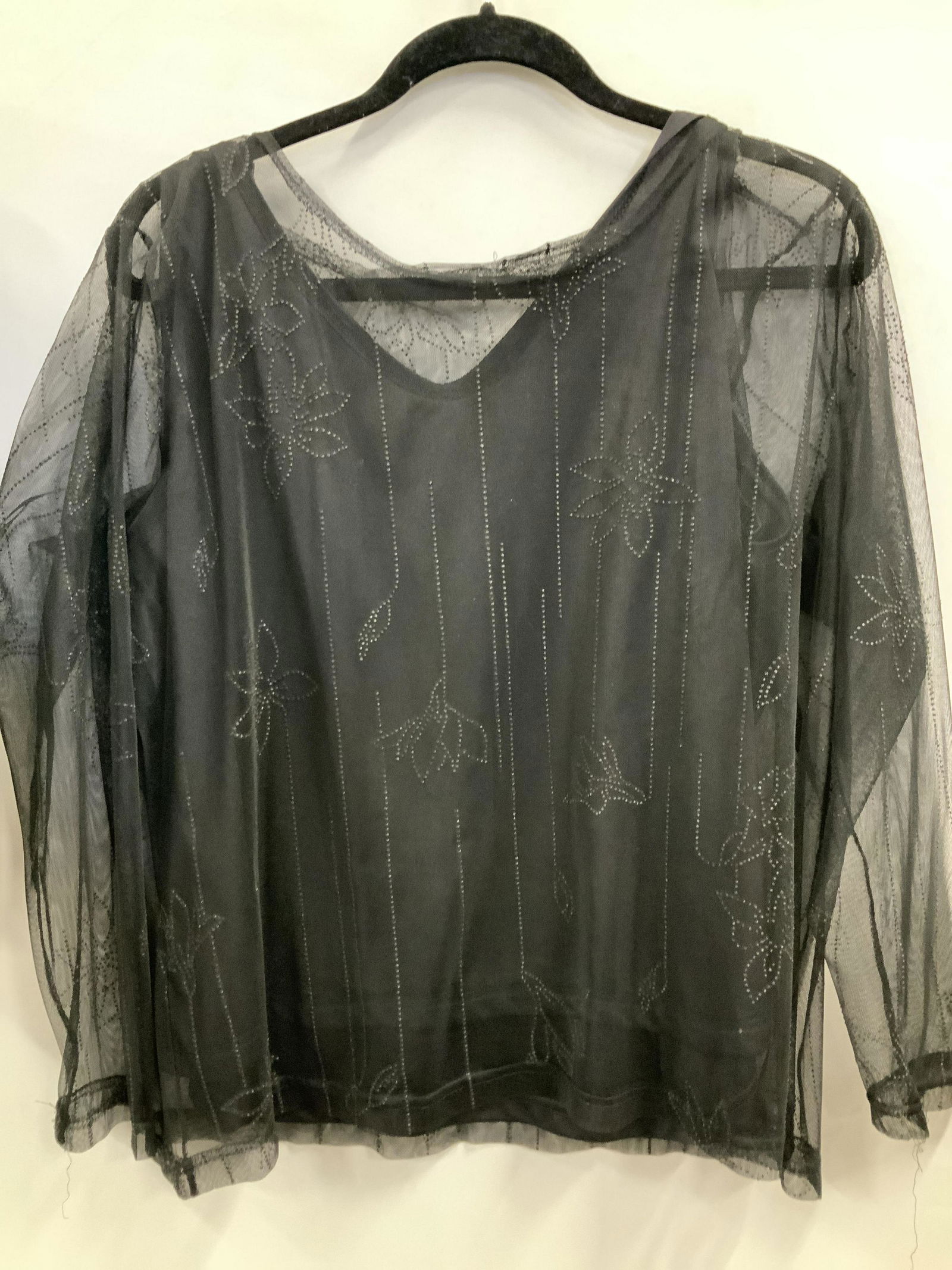 Calvin Klein Knit Cardigan, Sheer Blouse (1 of 7)