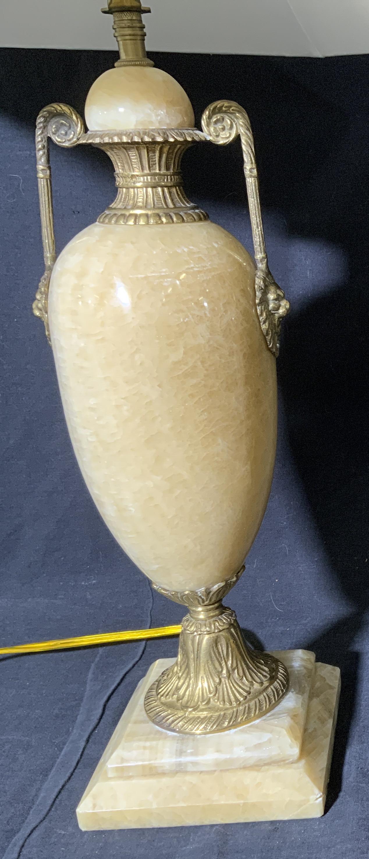 Pair Marble Tabletop Lamps (1 of 10)