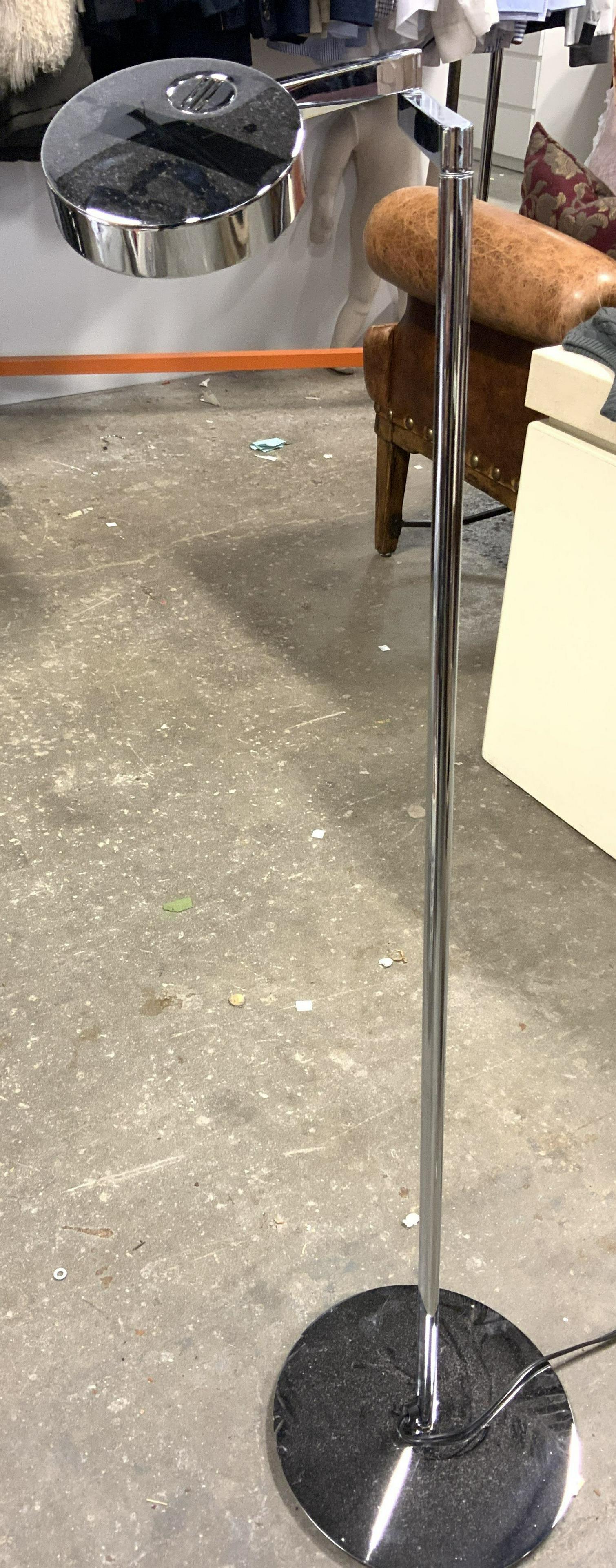 Adjustable Swinging Arm Metal Floor Lamp (1 of 8)