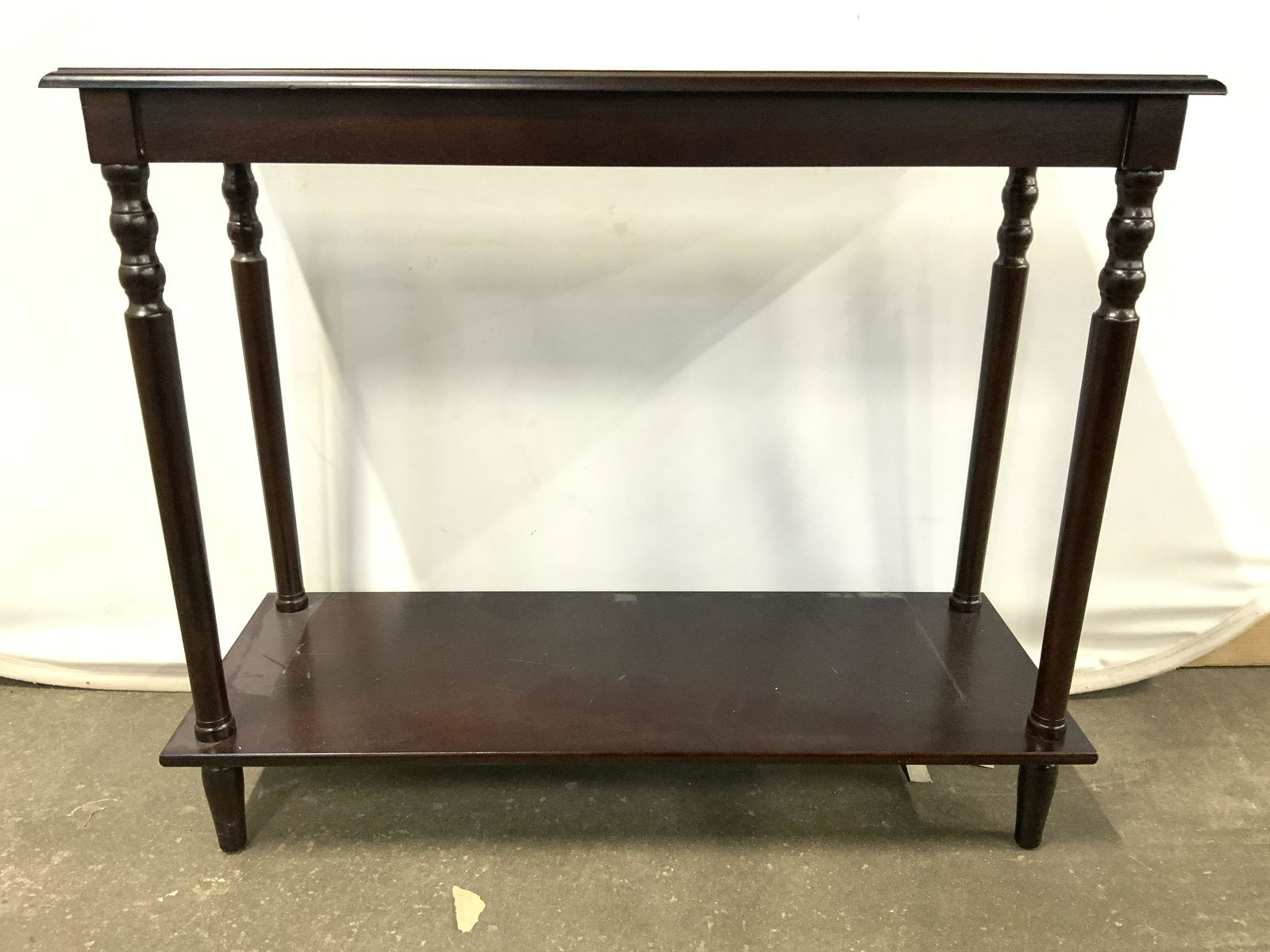 Brown Toned Wooden Console Table (1 of 8)