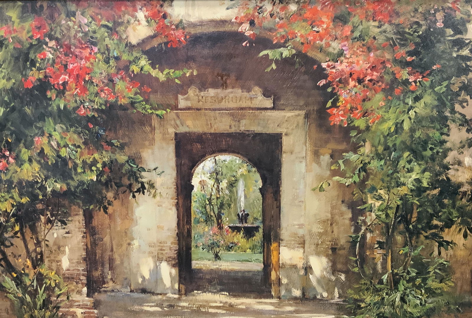 CYRUS AFSARY Flowered Doorway Giclee (1 of 8)