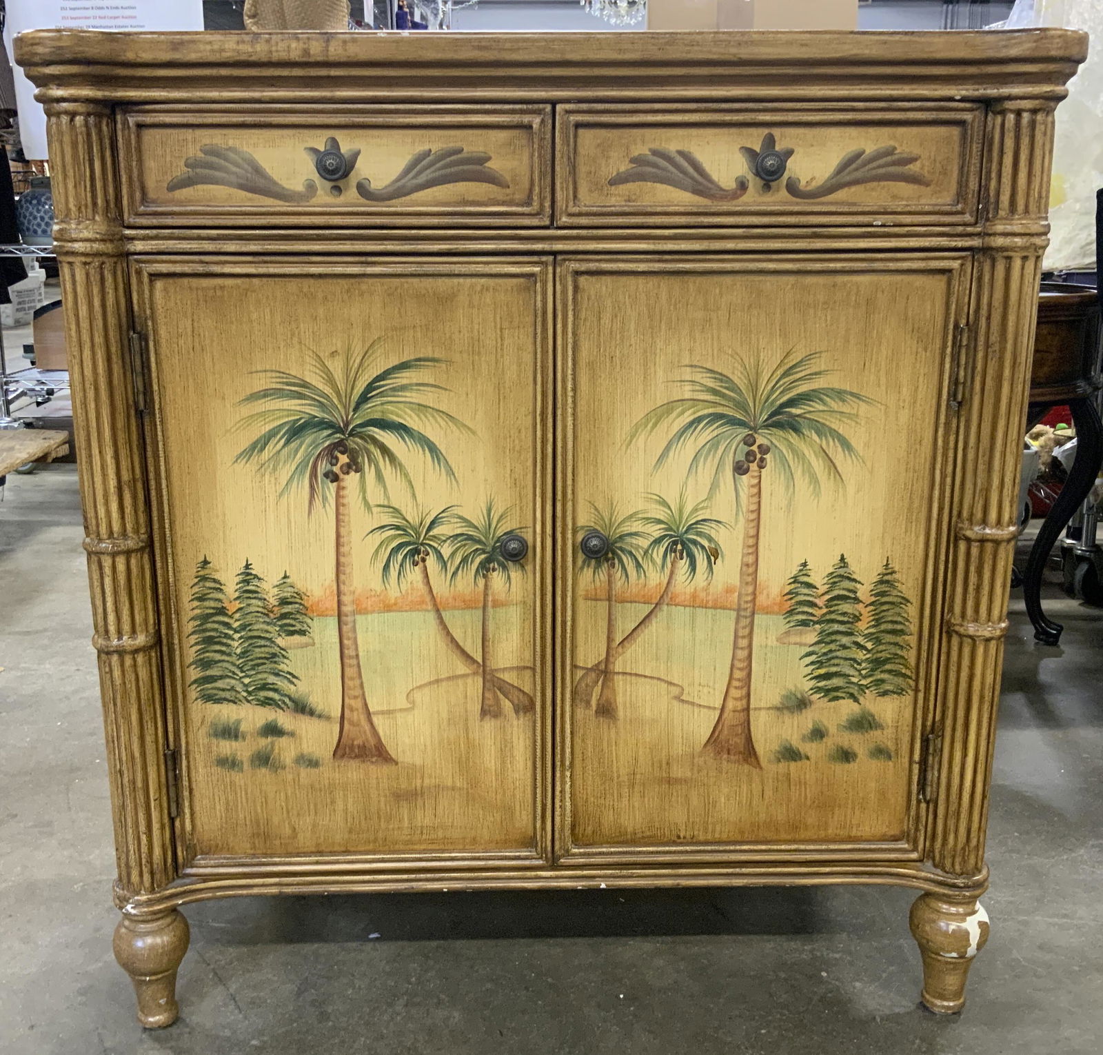 Vintage Hand Painted Cabinet (1 of 9)