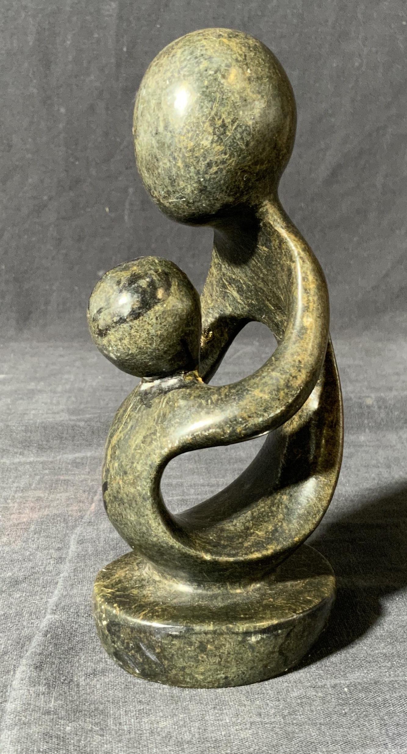 South African Mother Child Stone Sculpture (1 of 6)