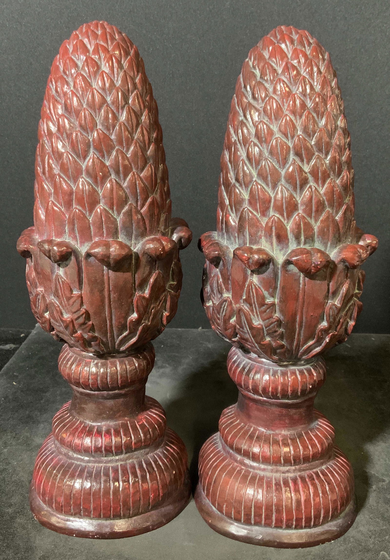 Pair Artichoke Form Bookends (1 of 6)