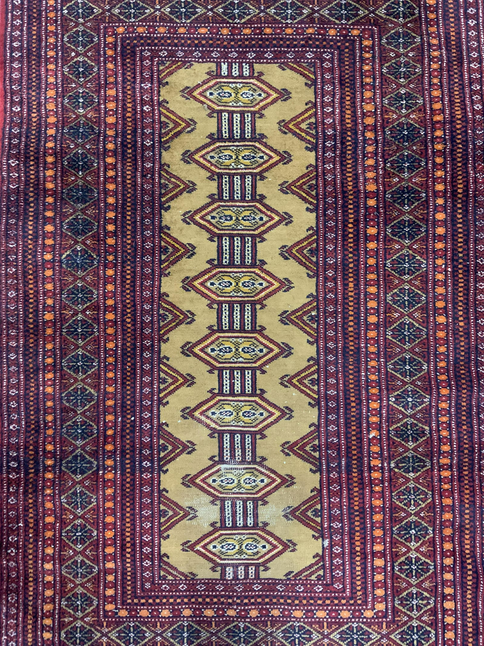 Vintage Handmade Caucasian Wool Rug (1 of 8)