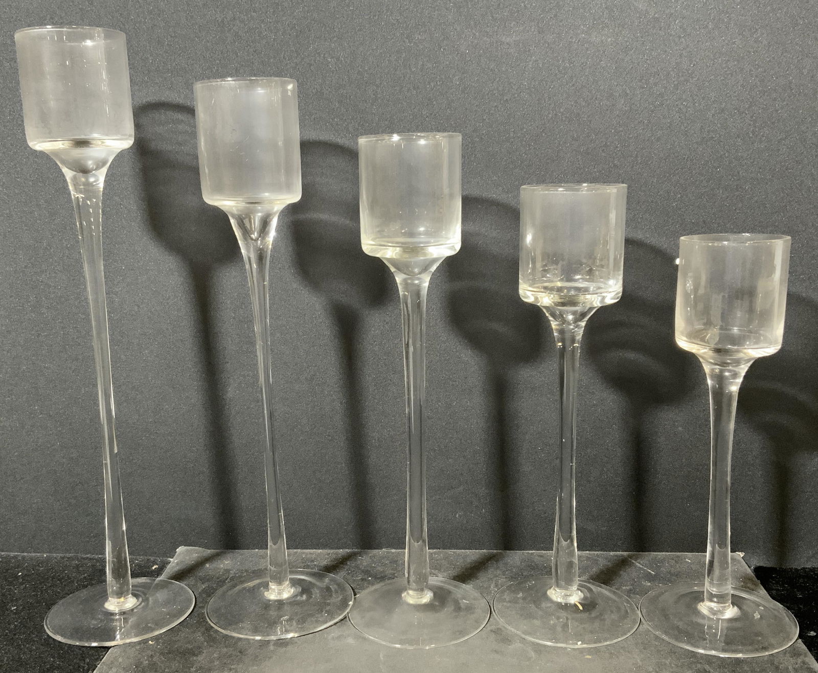Set 5 Tea Candle Holder Stemware (1 of 5)