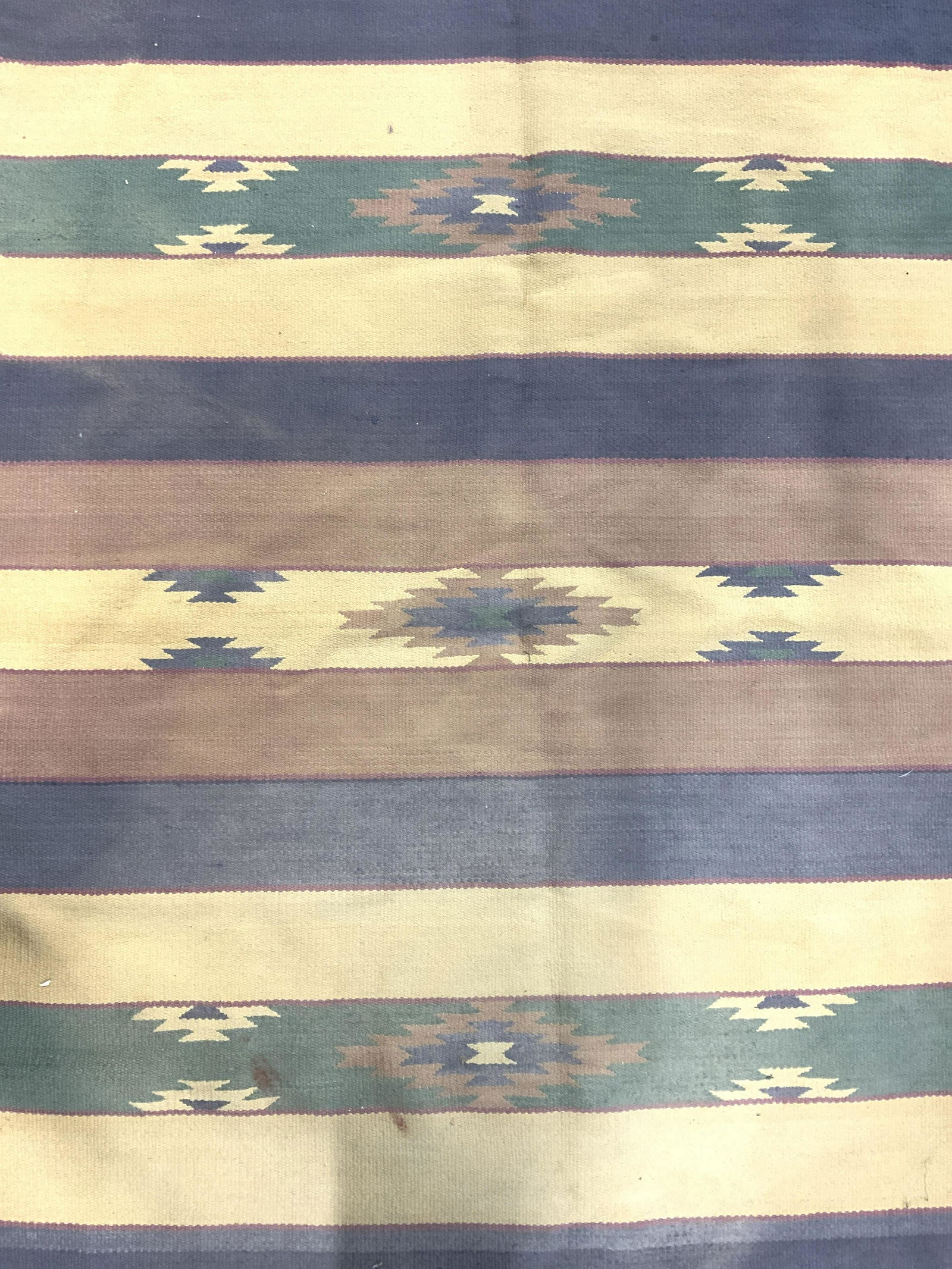 Vintage Handmade Navajo Style Wool Rug (1 of 8)