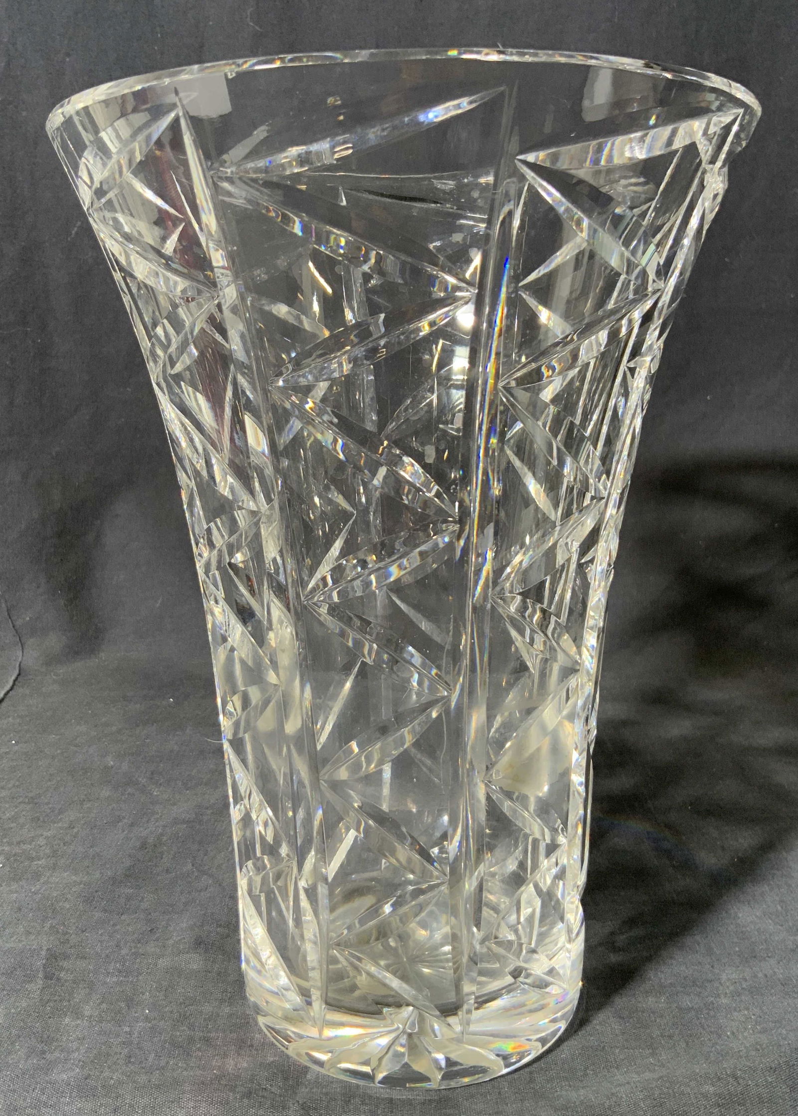 Cut Crystal Flower Vase (1 of 5)