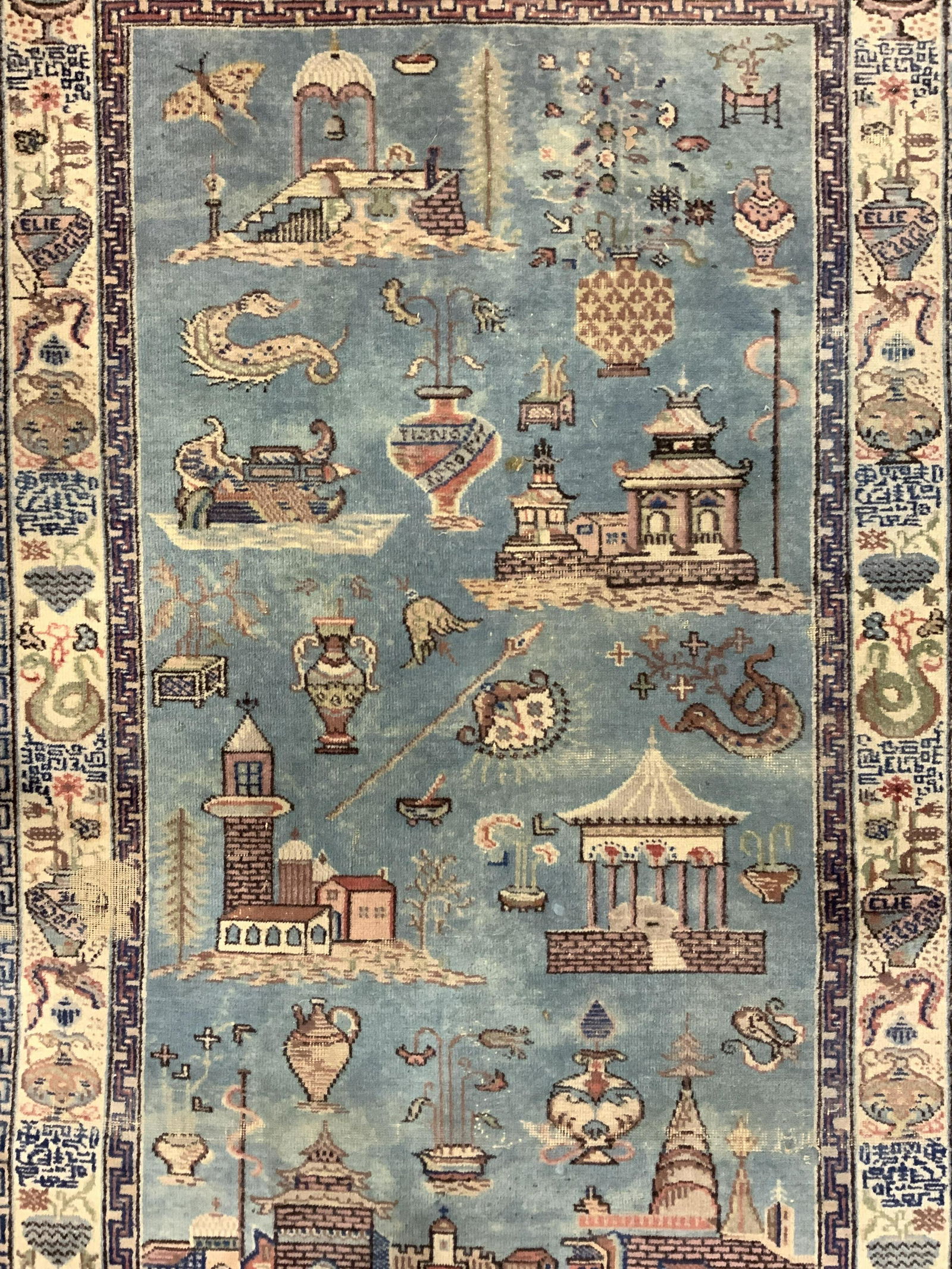 Vintage Handmade Oriental Wool Rug (1 of 8)