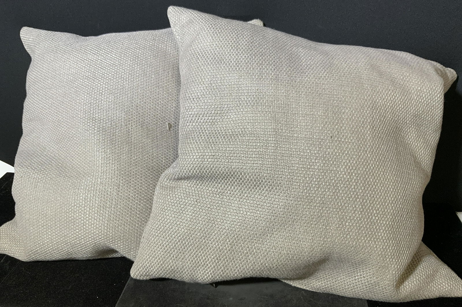 Pair Grey Toned POLTRONA FRAU Throw Pillows (1 of 4)