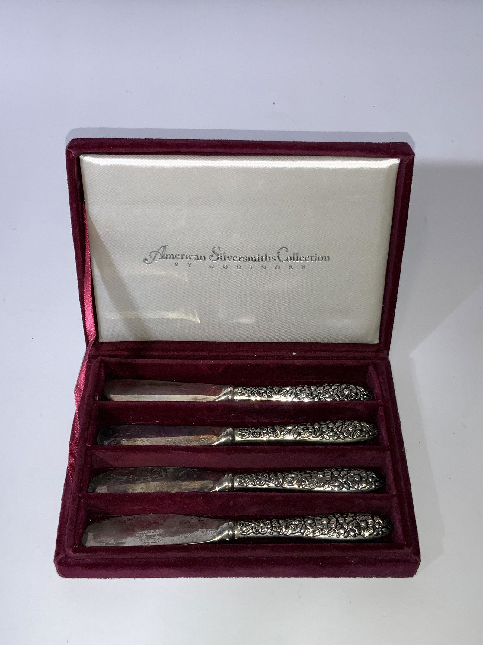 4pcs Silver plated Cheese knives GODINGER (1 of 6)
