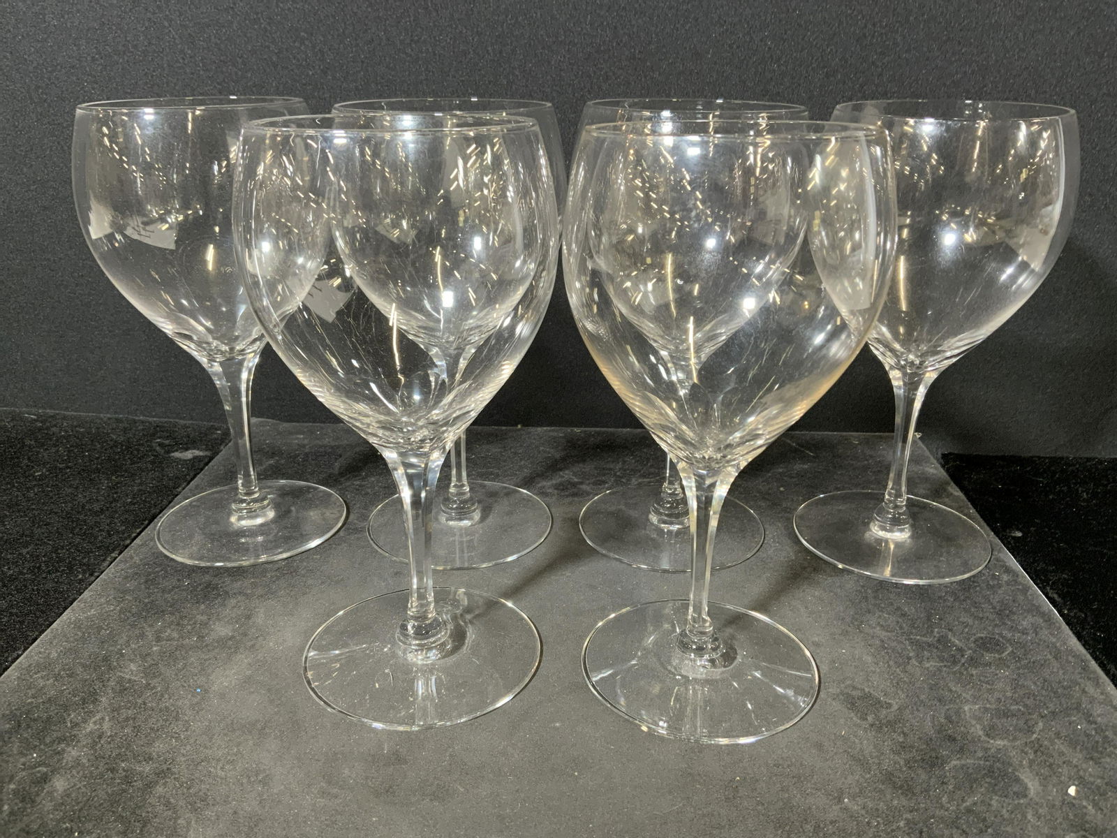 Set 6 Cut Crystal Goblets (1 of 5)