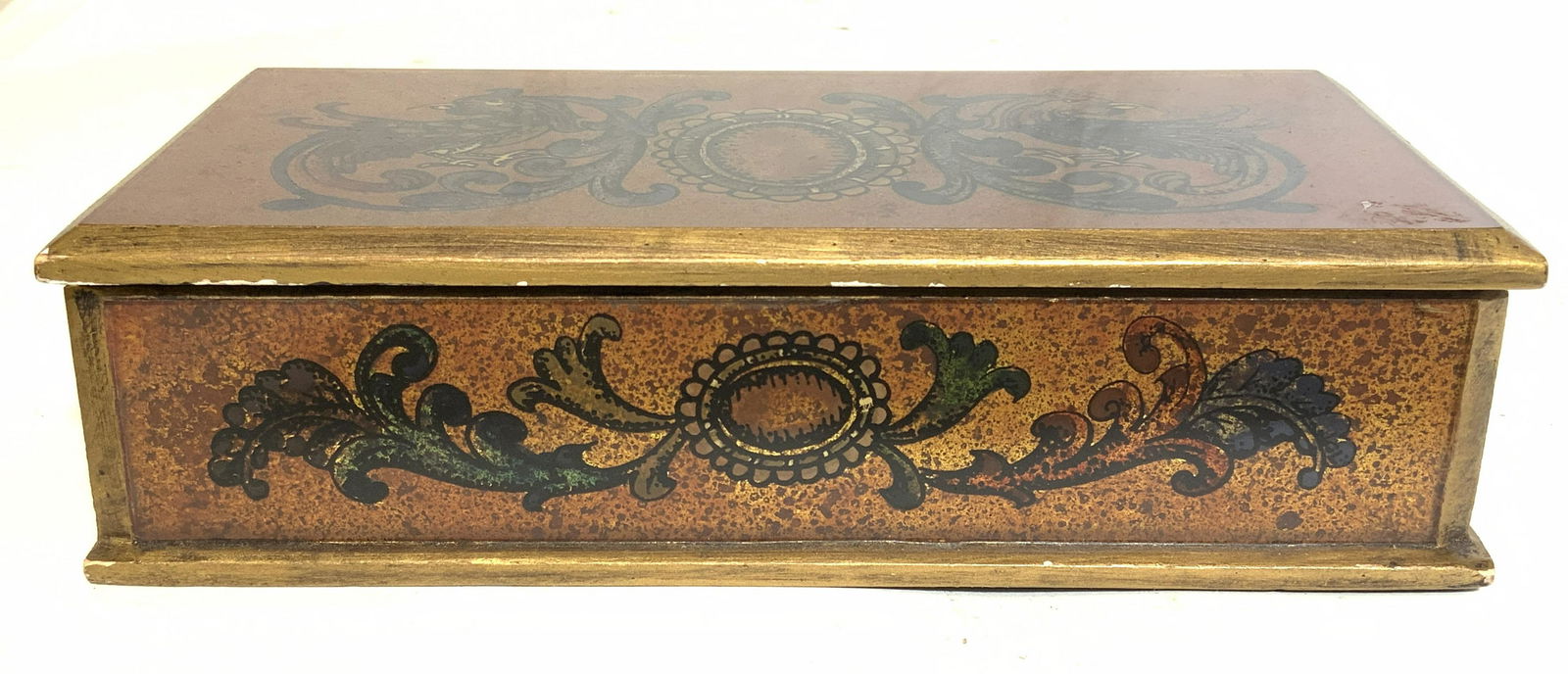 Lot 2 Wood & Decoupage Lidded Keepsake Boxes (1 of 8)