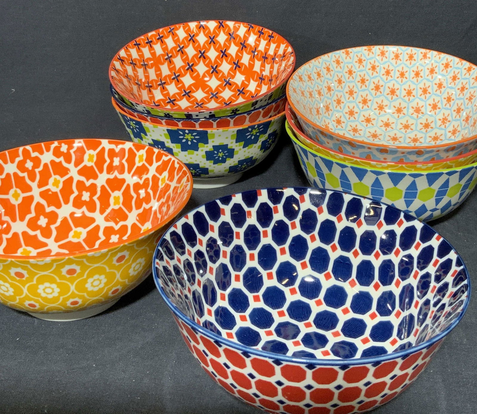 Certified International Eccentric Patterned Bowls (1 of 5)