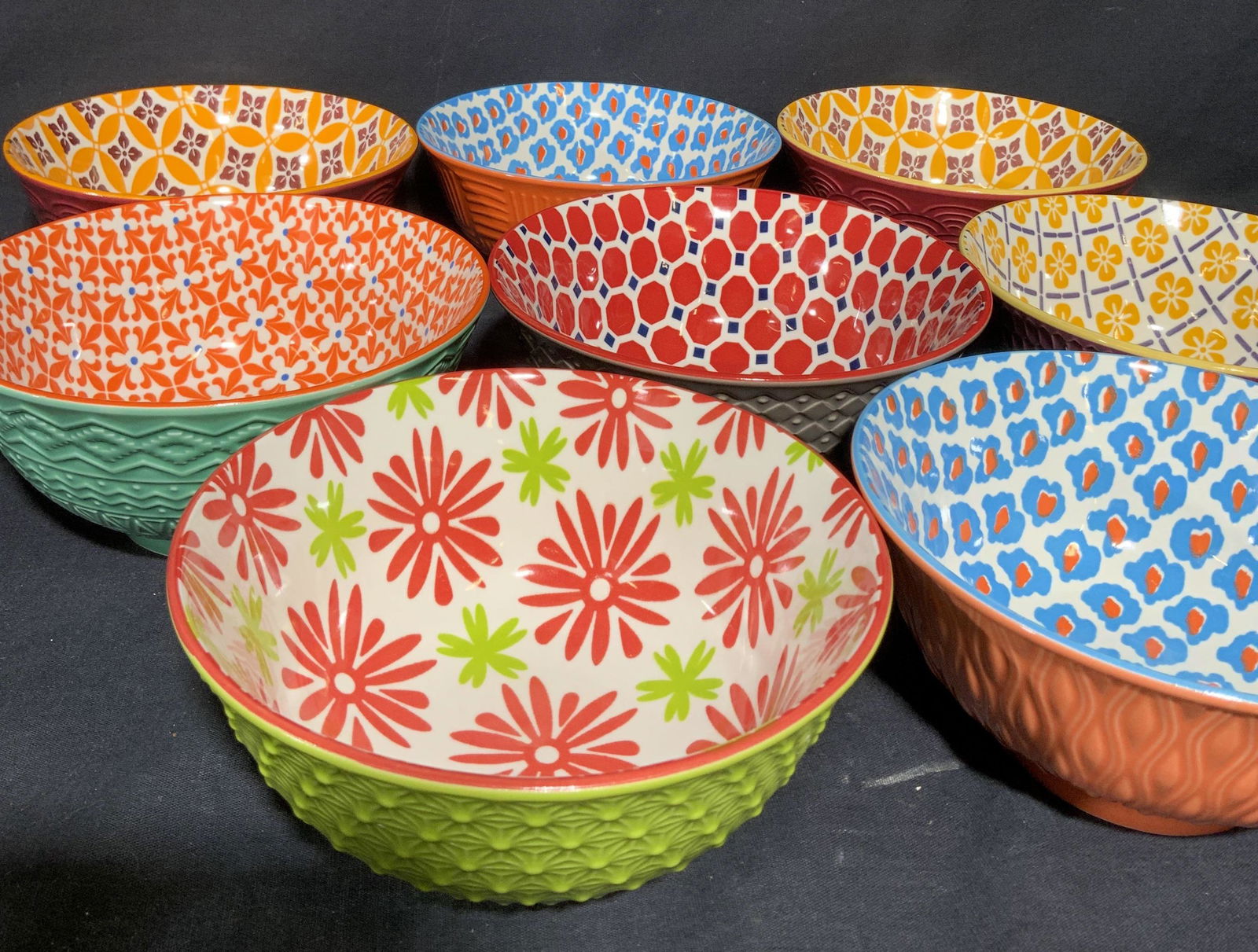 Certified International Ceramic Bowl Set of 8 (1 of 5)