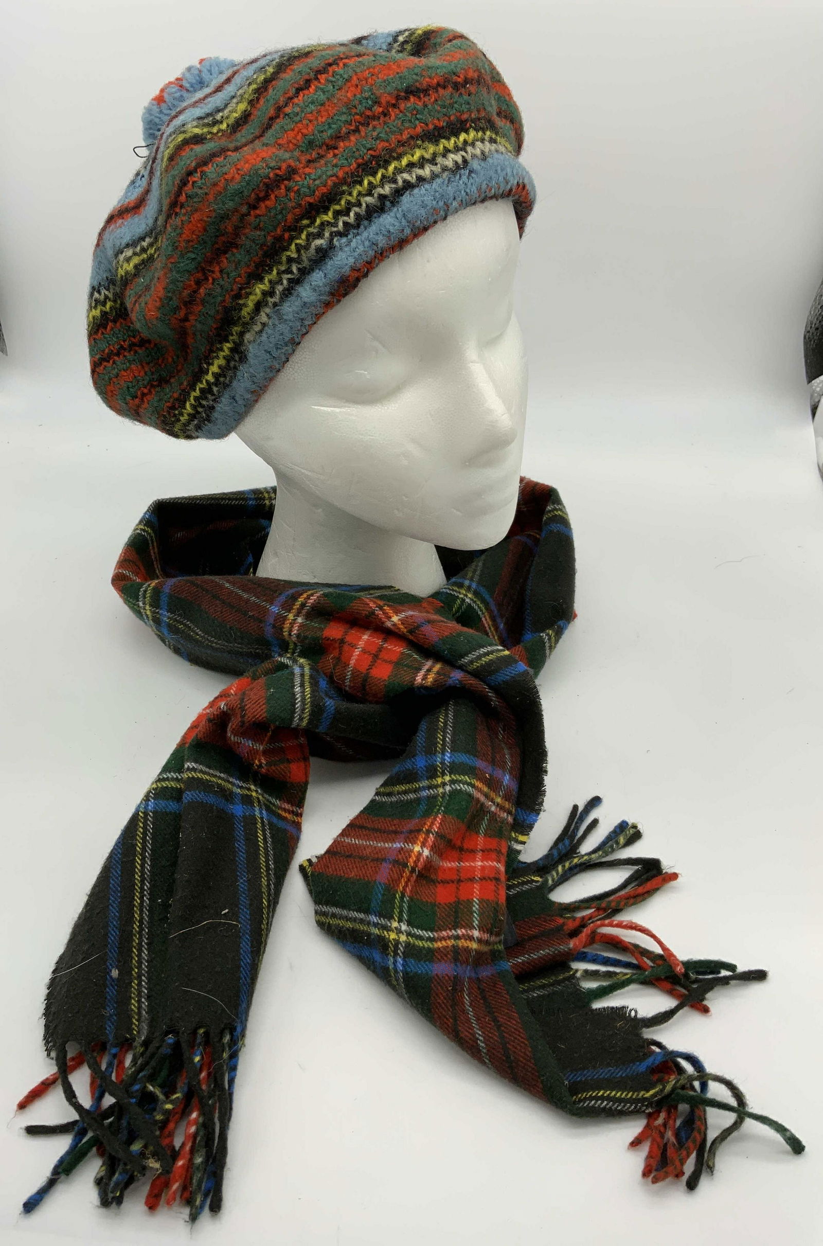 Lot 2 Vintage Tam O’ Shanter & Scarf (1 of 5)