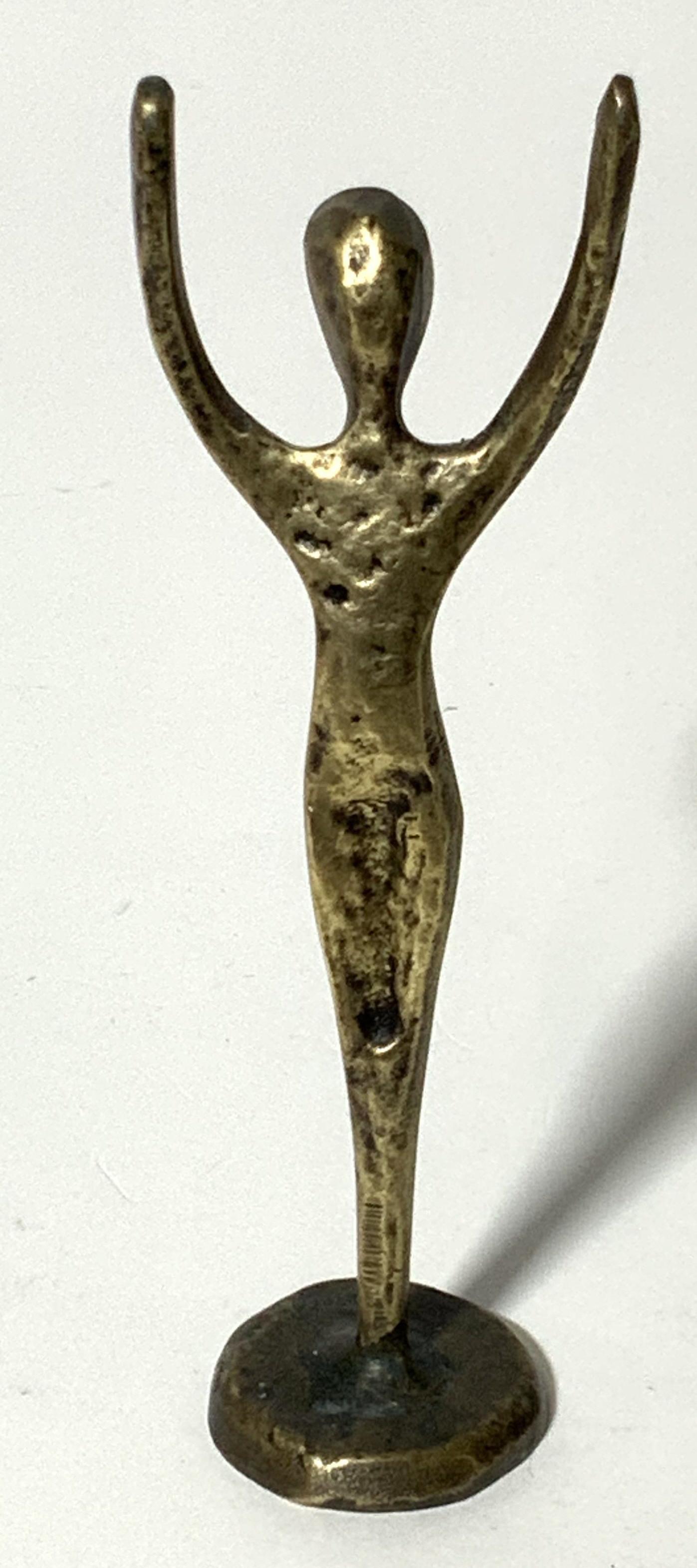 Vintage Brass Hammered Figural (1 of 6)