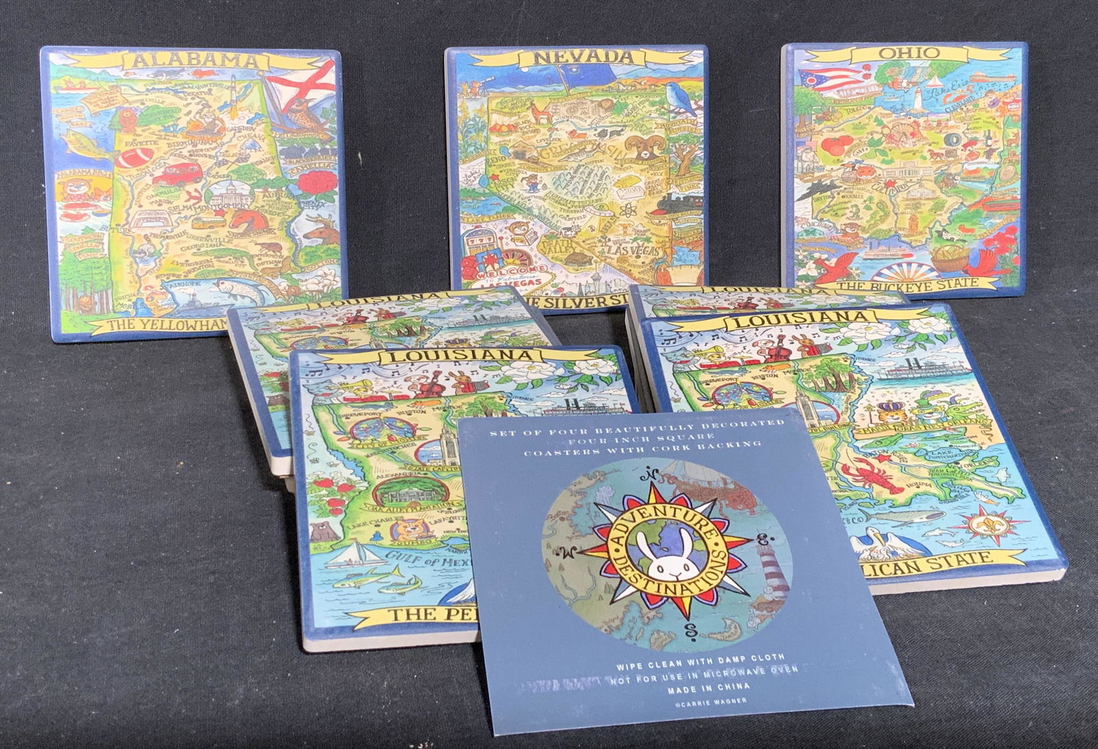 Lot of 11 CERTIFIED INTâ€™L Ceramic Coasters (1 of 4)