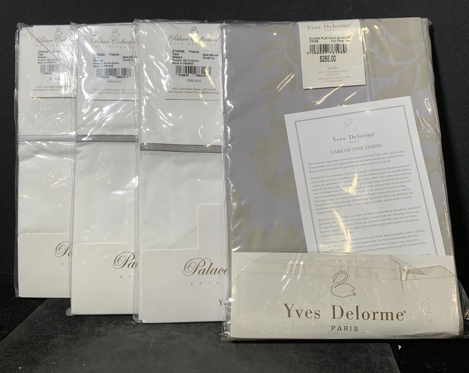 Group Lot 4 YVES DELORME Egyptian Cotton Shams (1 of 5)