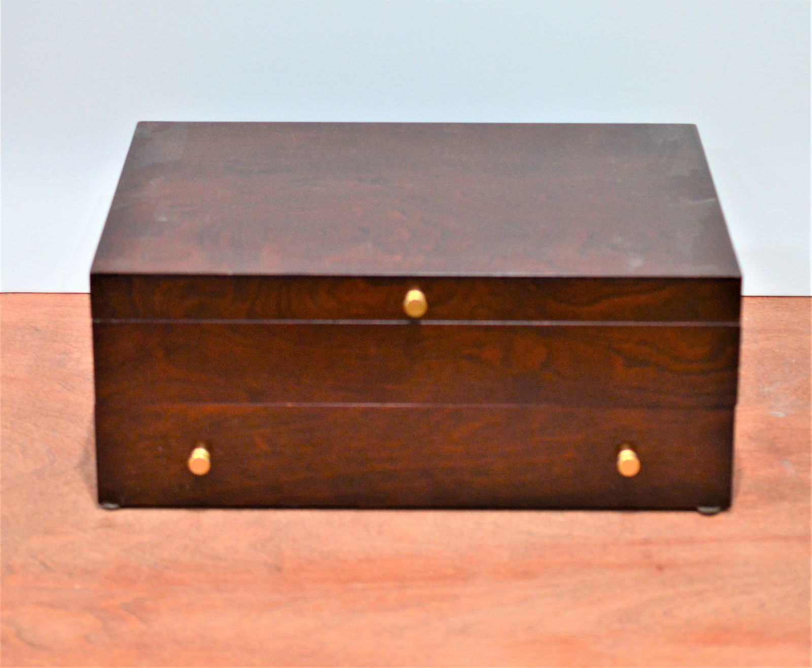 Lot (5) Empty Wood Flatware/Silverware Cases (1 of 15)