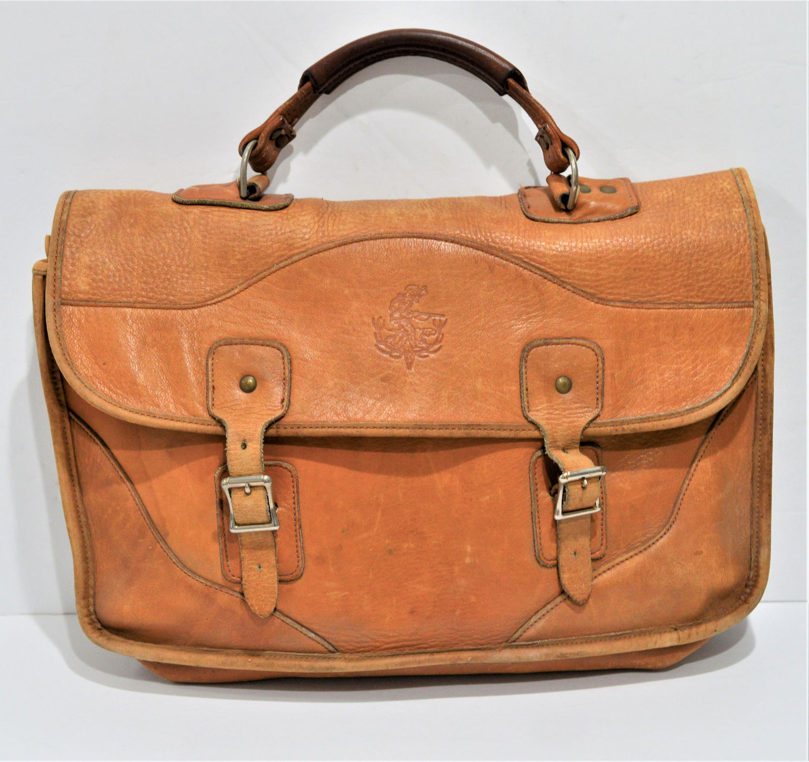 Vintage Handcrafted Leather Brief Bag (1 of 5)