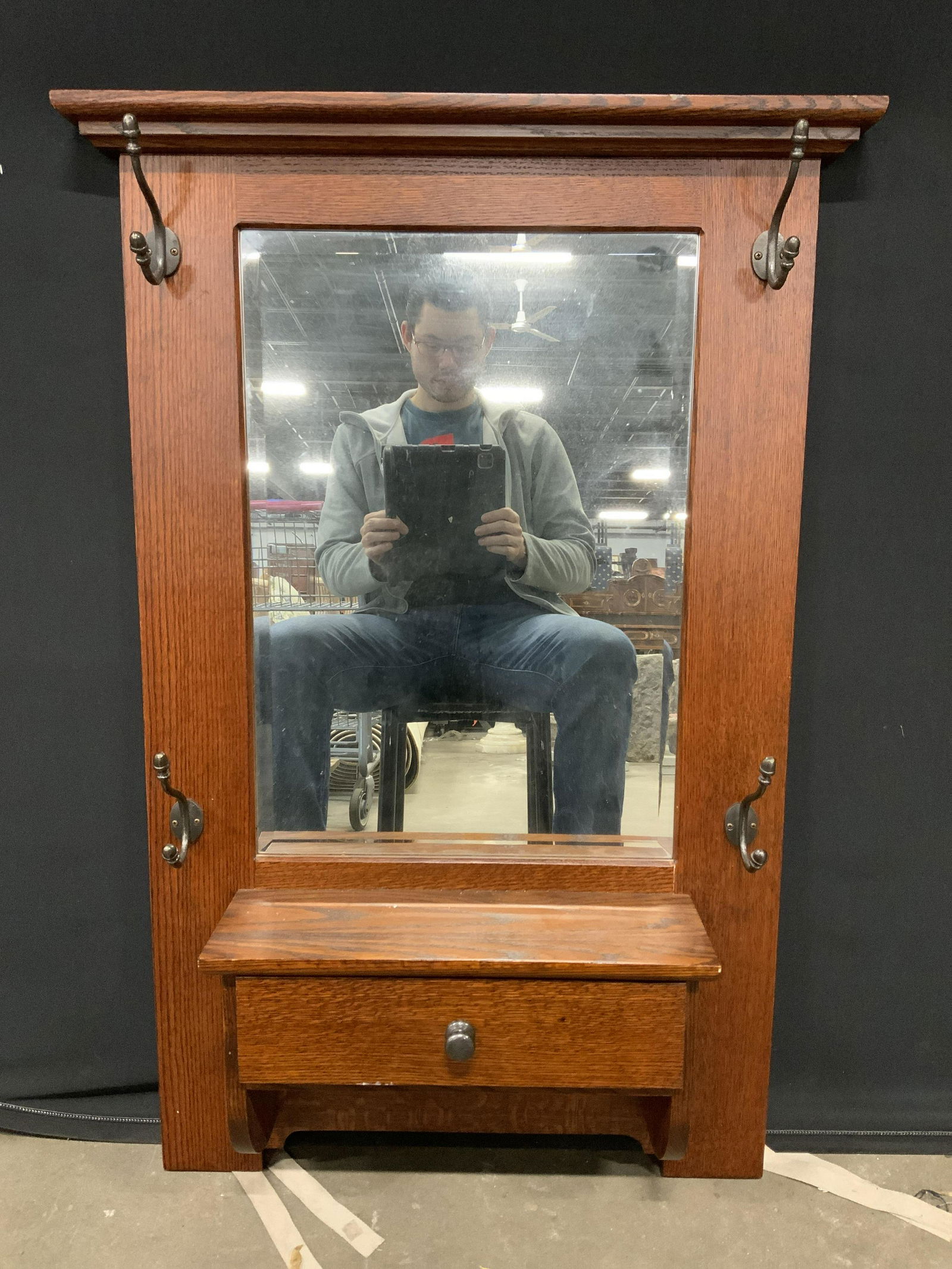 Vintage STICKLEY Style Hall Mirror (1 of 5)