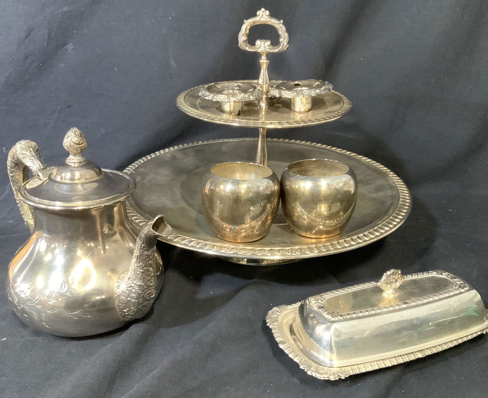 Group Lot Silver Plated Tableware, Aldorf, more (1 of 9)