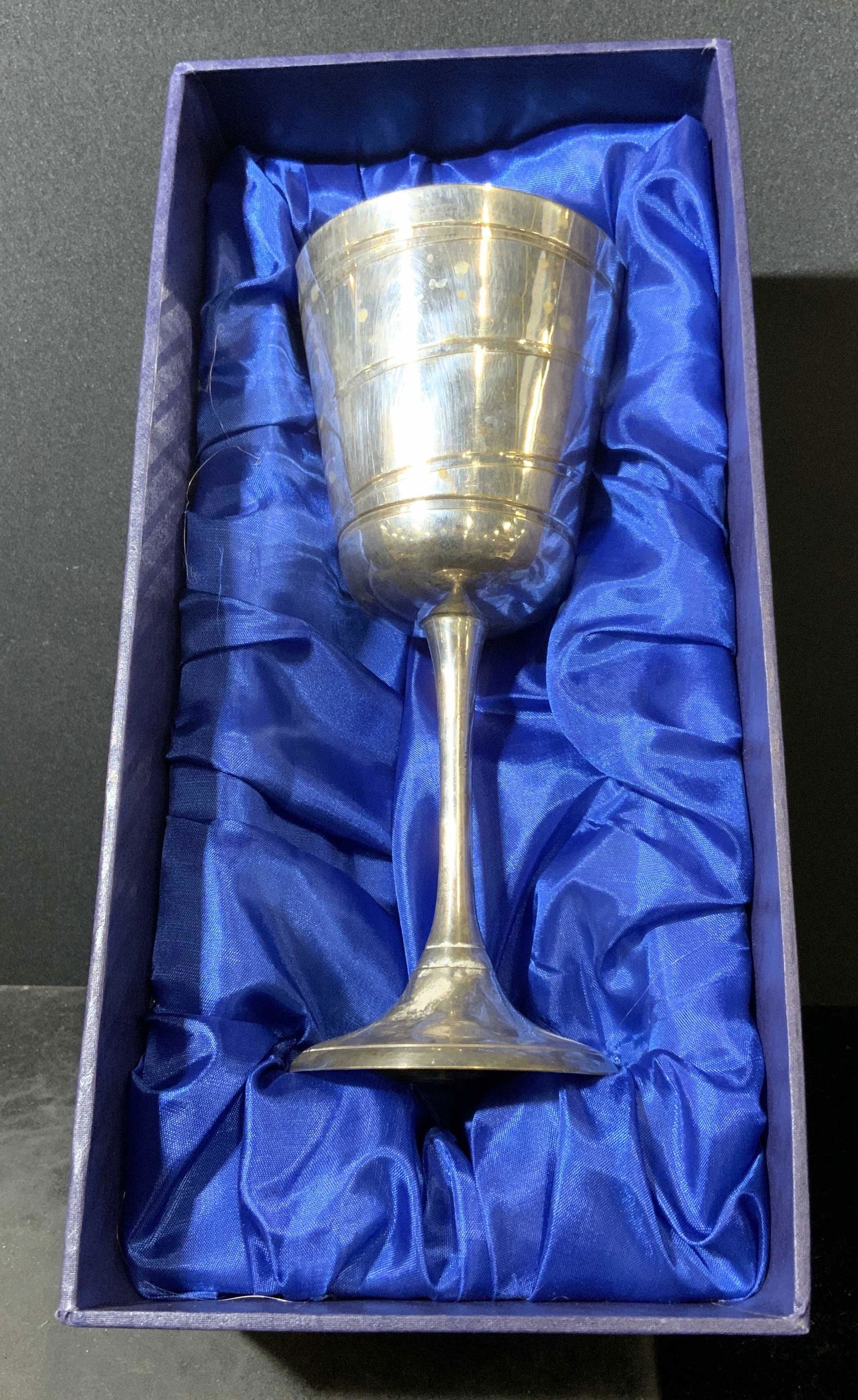 MAURICE DUCHIN Silver Plated Goblet w Box (1 of 5)
