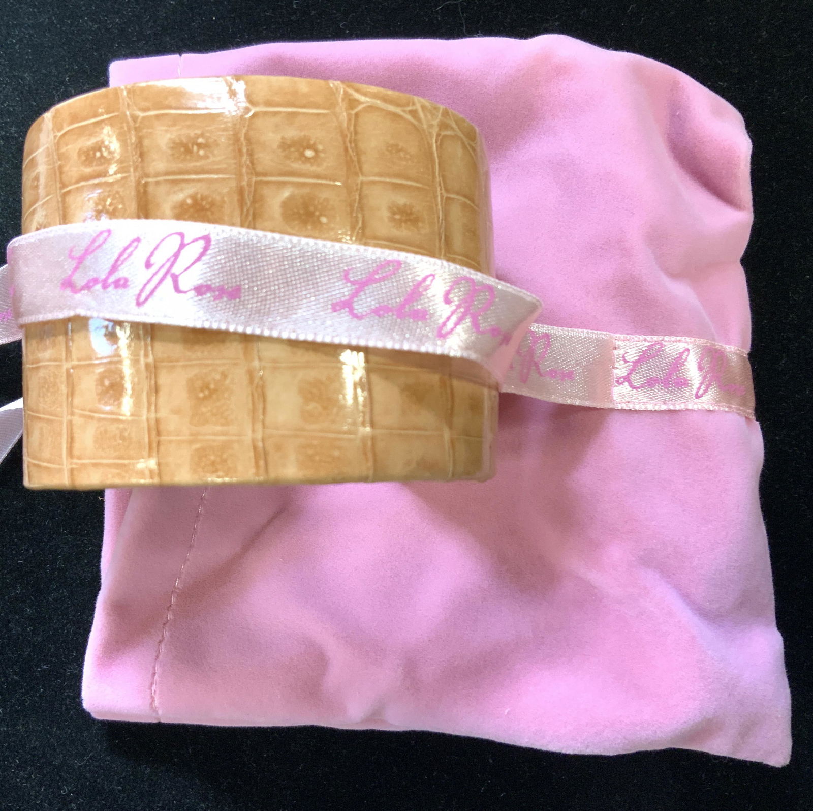 SUR Snakeskin and Suede Leather Cuff W Pouch (1 of 4)