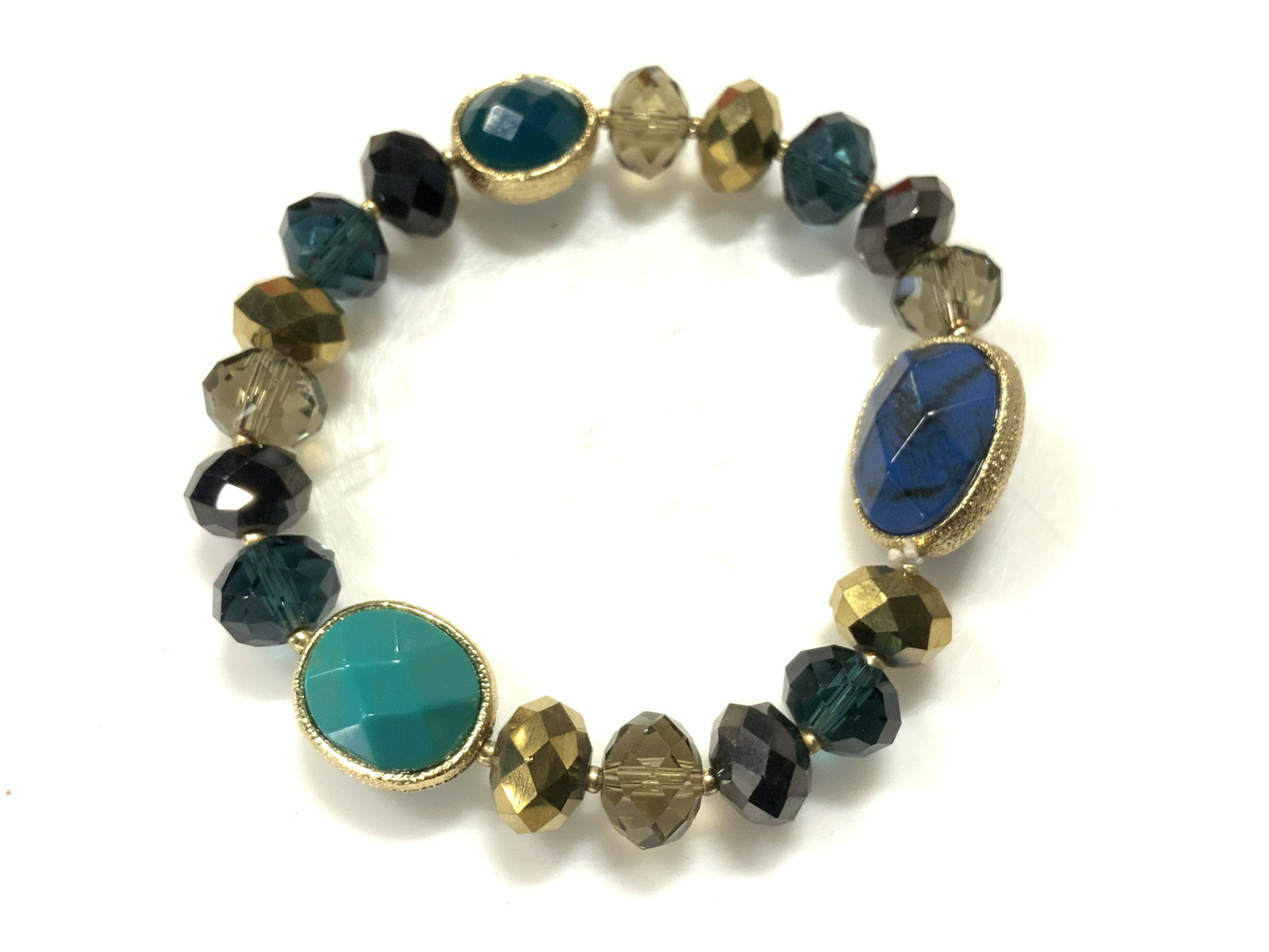 Aurora Borealis Beaded Stretch Bracelet, Jewelry (1 of 4)