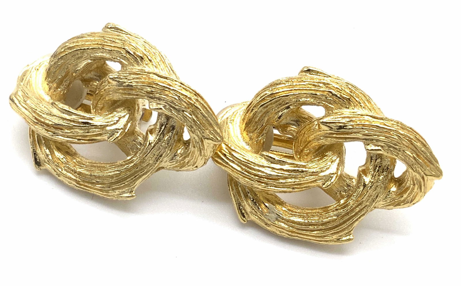 Vintage GIVENCHY Sculptural Clip On Earrings (1 of 9)