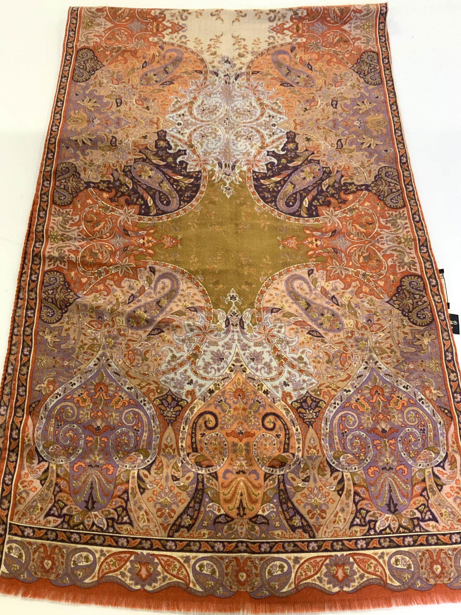 ETRO Milano Cashmere Silk Paisley Scarf (1 of 5)