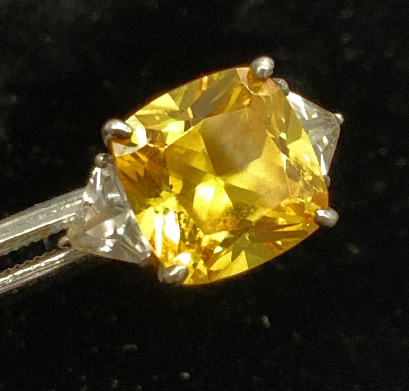 Bold Crystal Cocktail Ring in Sterling Setting (1 of 6)