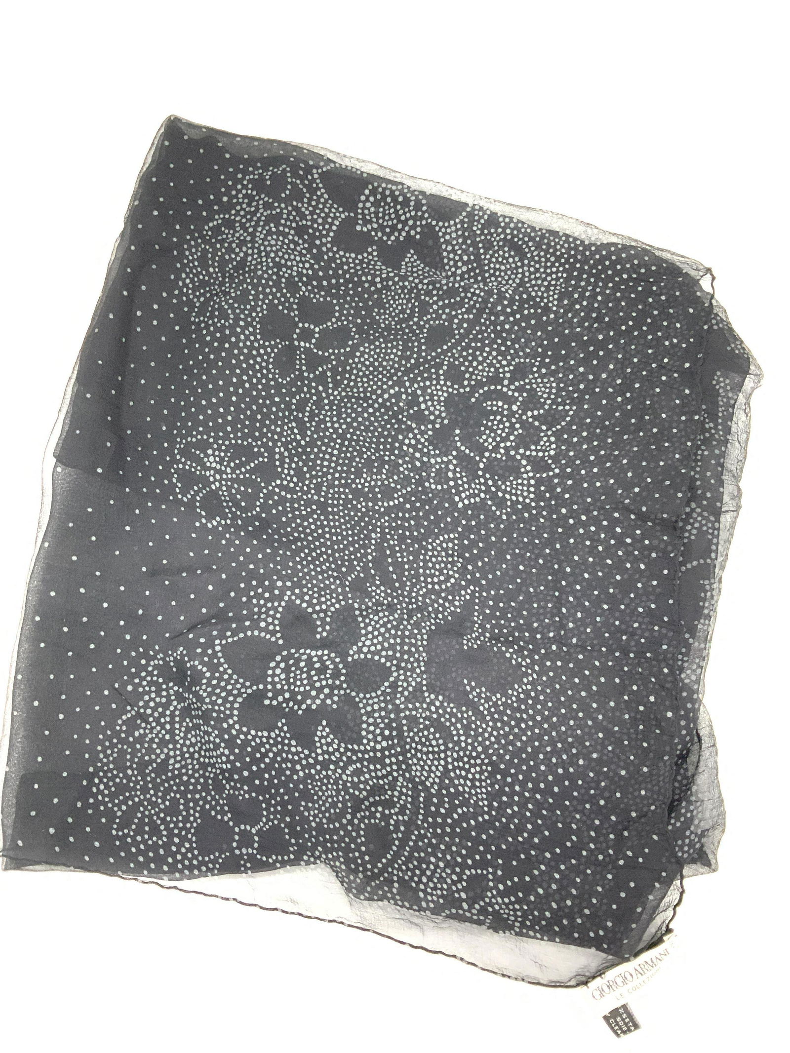 Giorgio ARMANI Sheer Silk Scarf, Italy (1 of 5)
