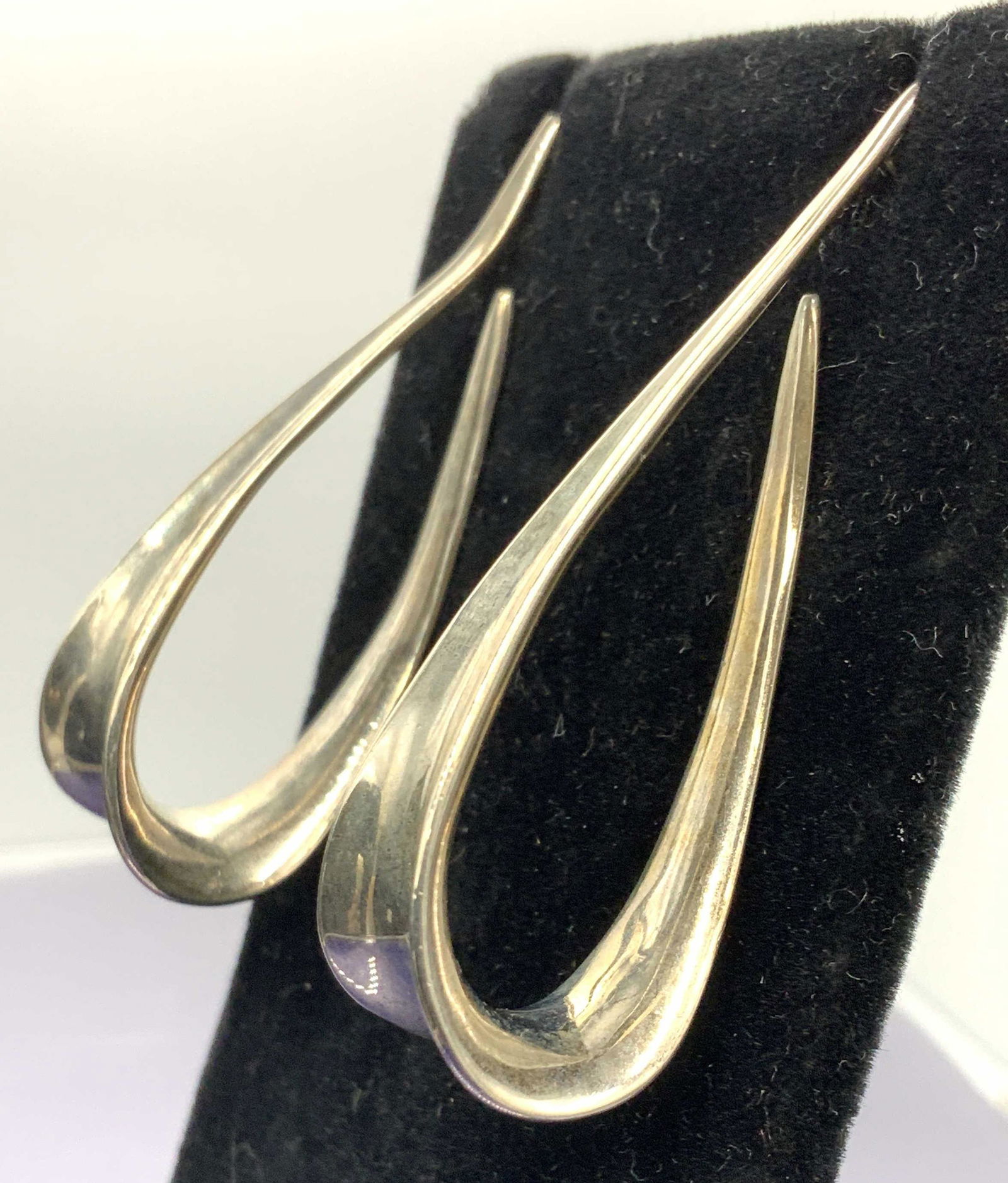 Robert Lee Morris Sterling Long Hoop Earrings (1 of 5)