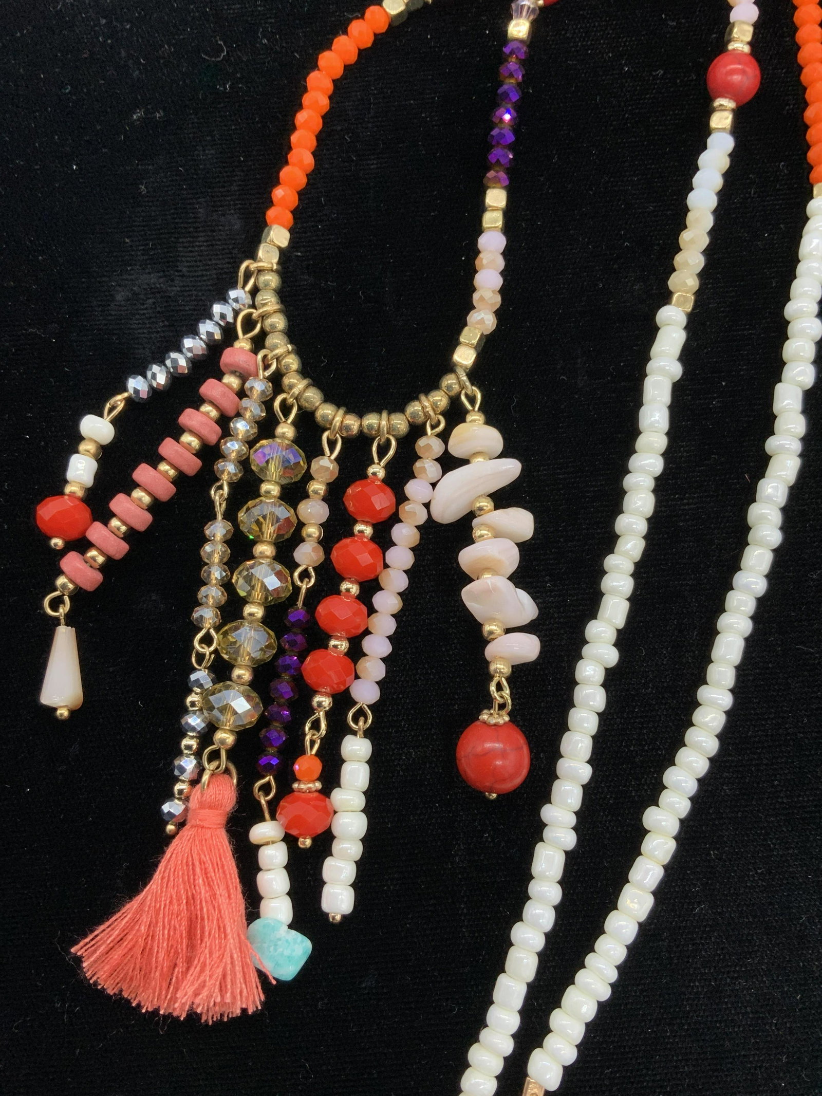 Baublebar Long Beaded Necklace w Tassels (1 of 4)