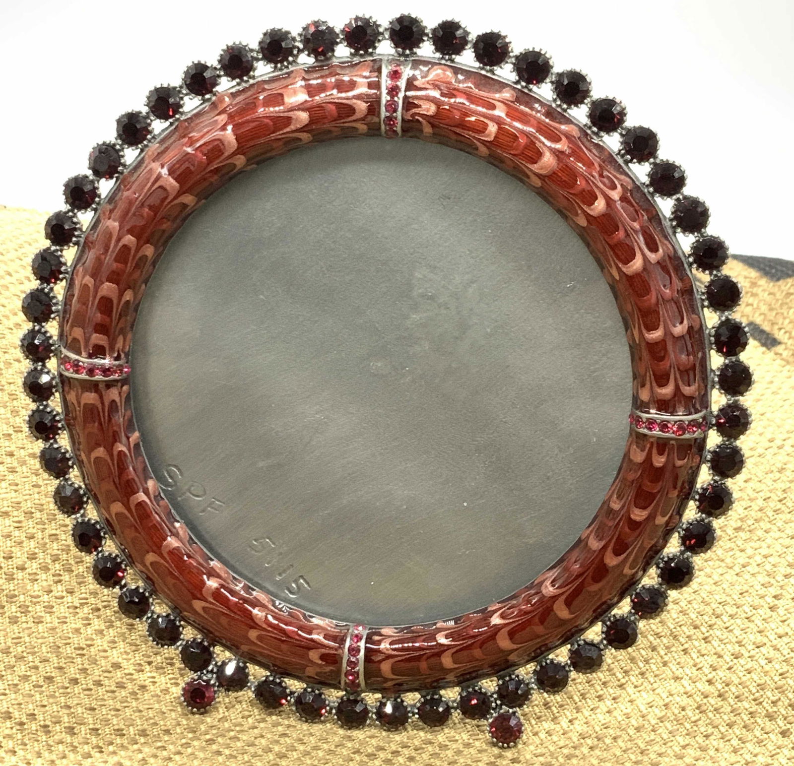 Collectible JAY STRONGWATER Enamel Table Frame (1 of 7)